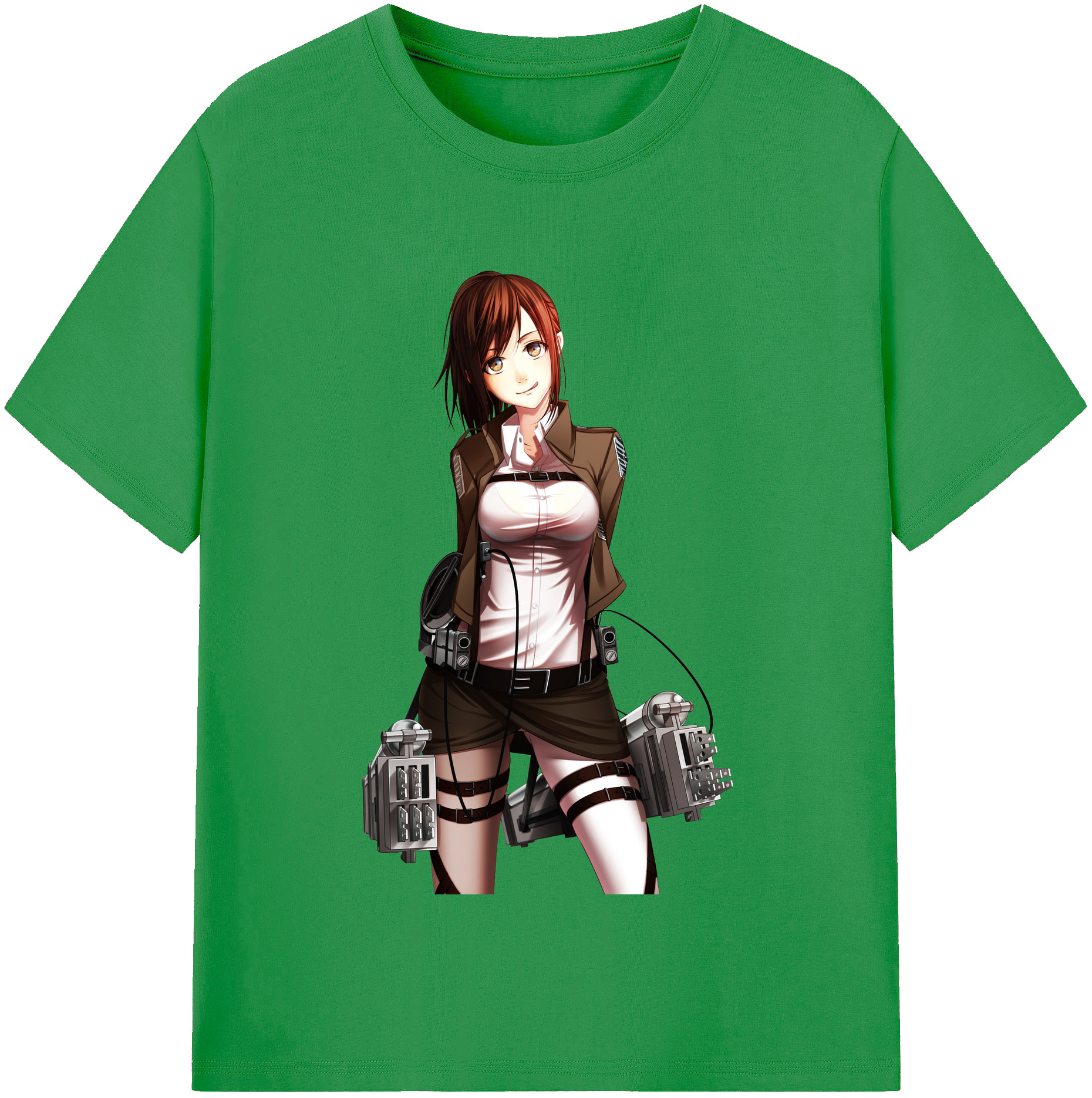 （画像用） 進撃の巨人 サシャ·ブラウス Attack on Titan Sasha Blaus レディースカジュアルプリントTシャツ（綿100％）