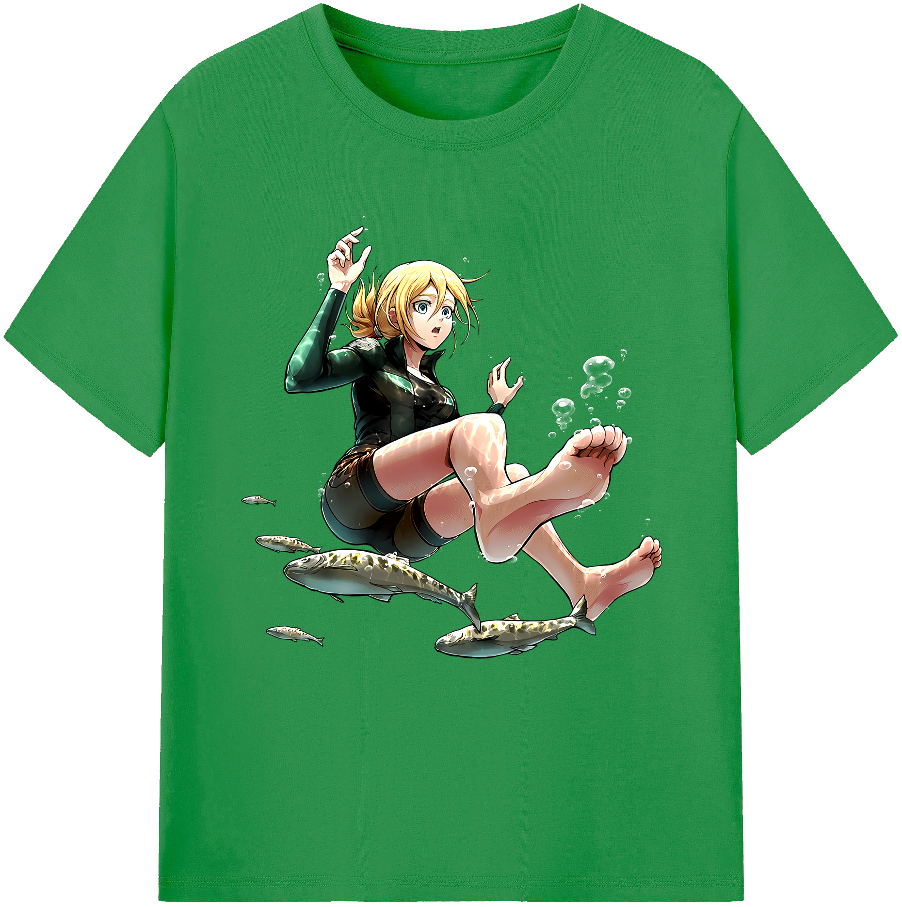（画像用） 進撃の巨人 クリスタ·レンズ Attack on Titan Christa Lenz レディースカジュアルプリントTシャツ（綿100％）
