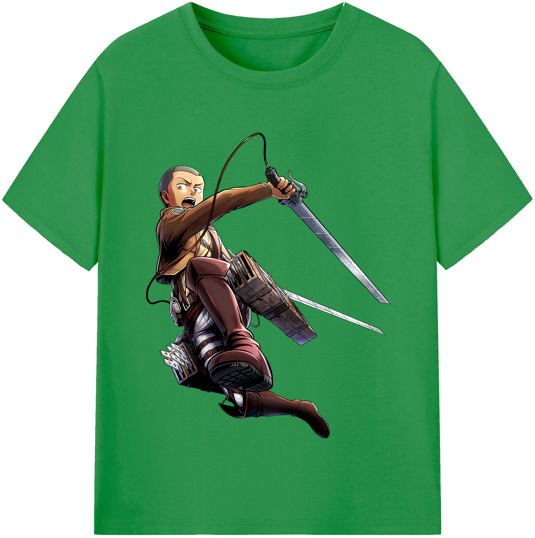 （画像用） 進撃の巨人 コニー·スプリンガー Attack on Titan Connie Springer レディースカジュアルプリントTシャツ（綿100％）