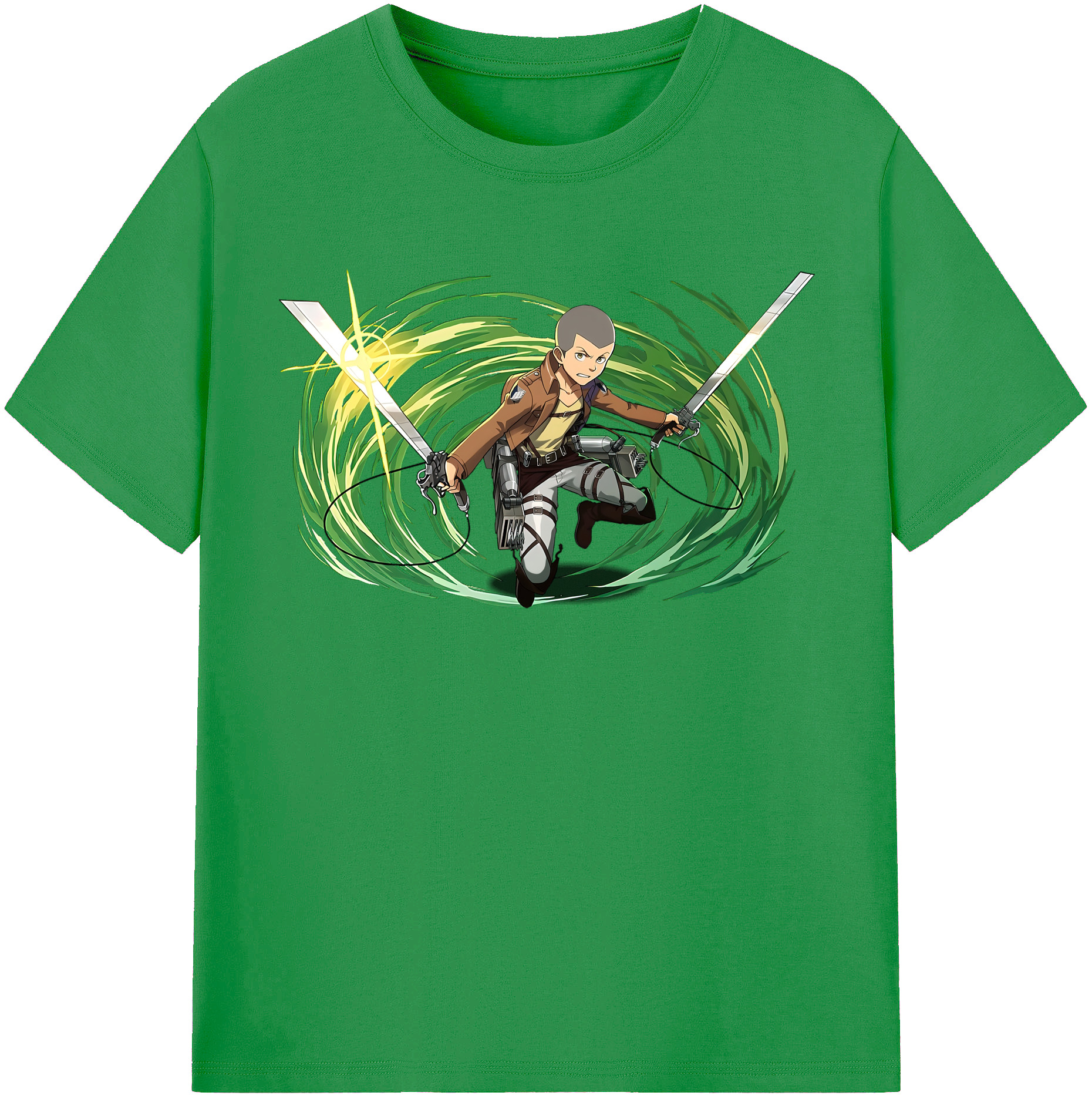 （画像用） 進撃の巨人 コニー·スプリンガー Attack on Titan Connie Springer レディースカジュアルプリントTシャツ（綿100％）