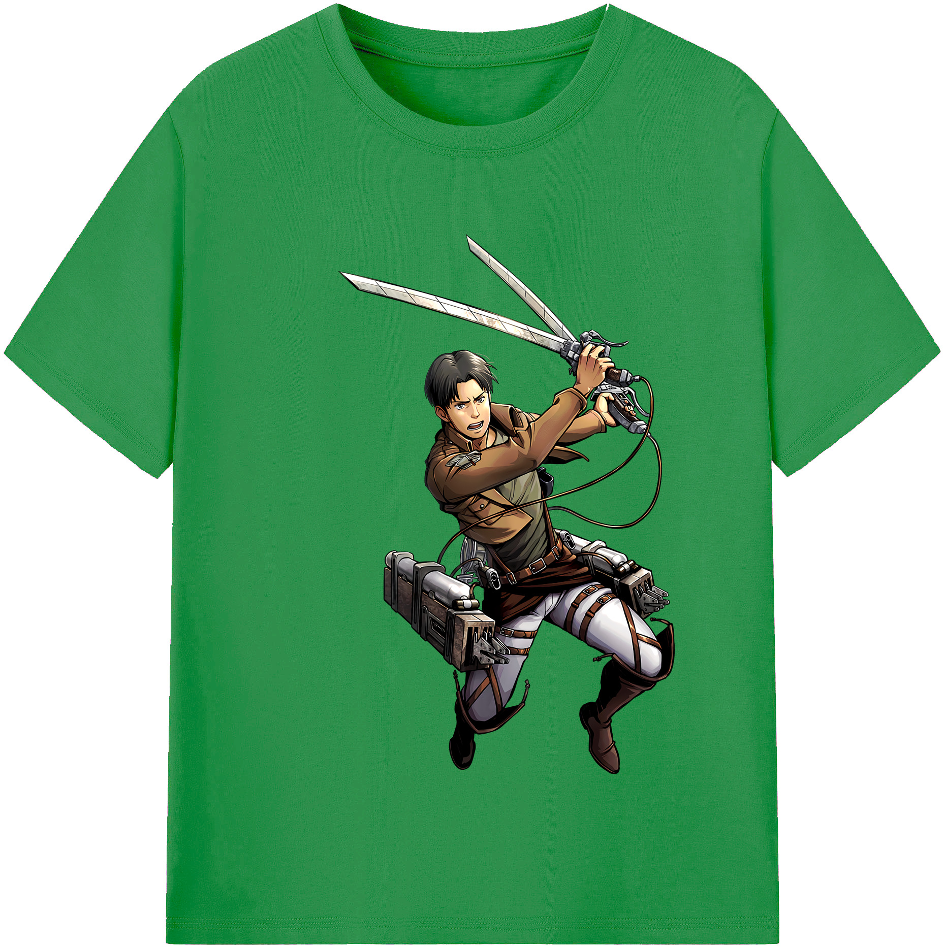 （画像用） 進撃の巨人 Attack on Titan レディースカジュアルプリントTシャツ（綿100％）