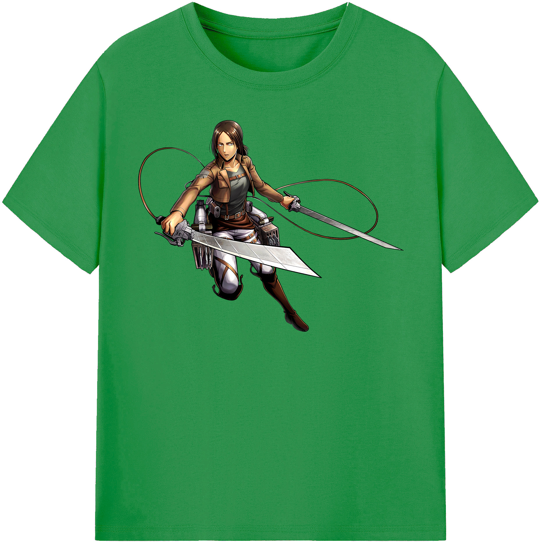 （画像用） 進撃の巨人 Attack on Titan レディースカジュアルプリントTシャツ（綿100％）