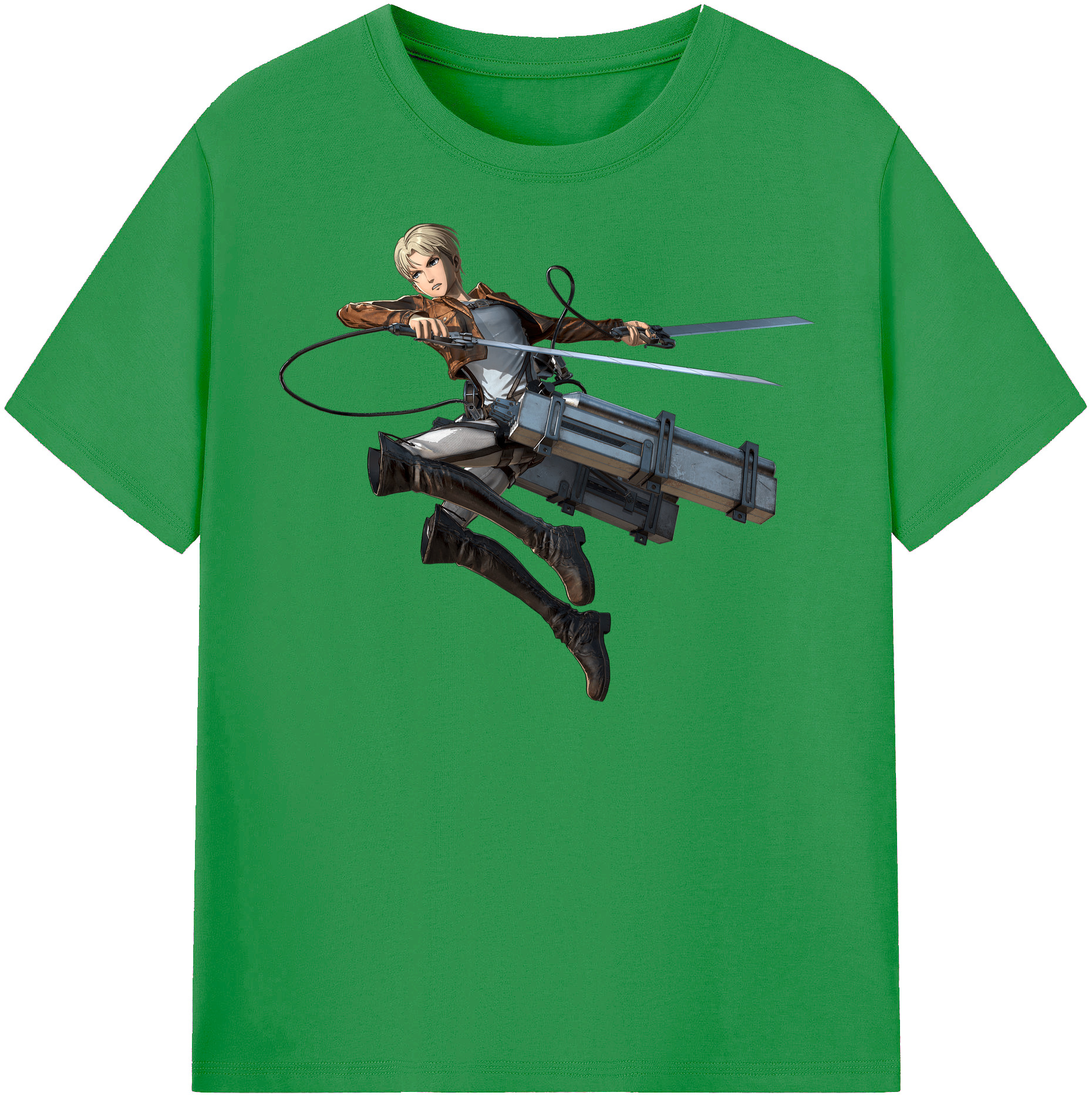 （画像用） 進撃の巨人 Attack on Titan レディースカジュアルプリントTシャツ（綿100％）