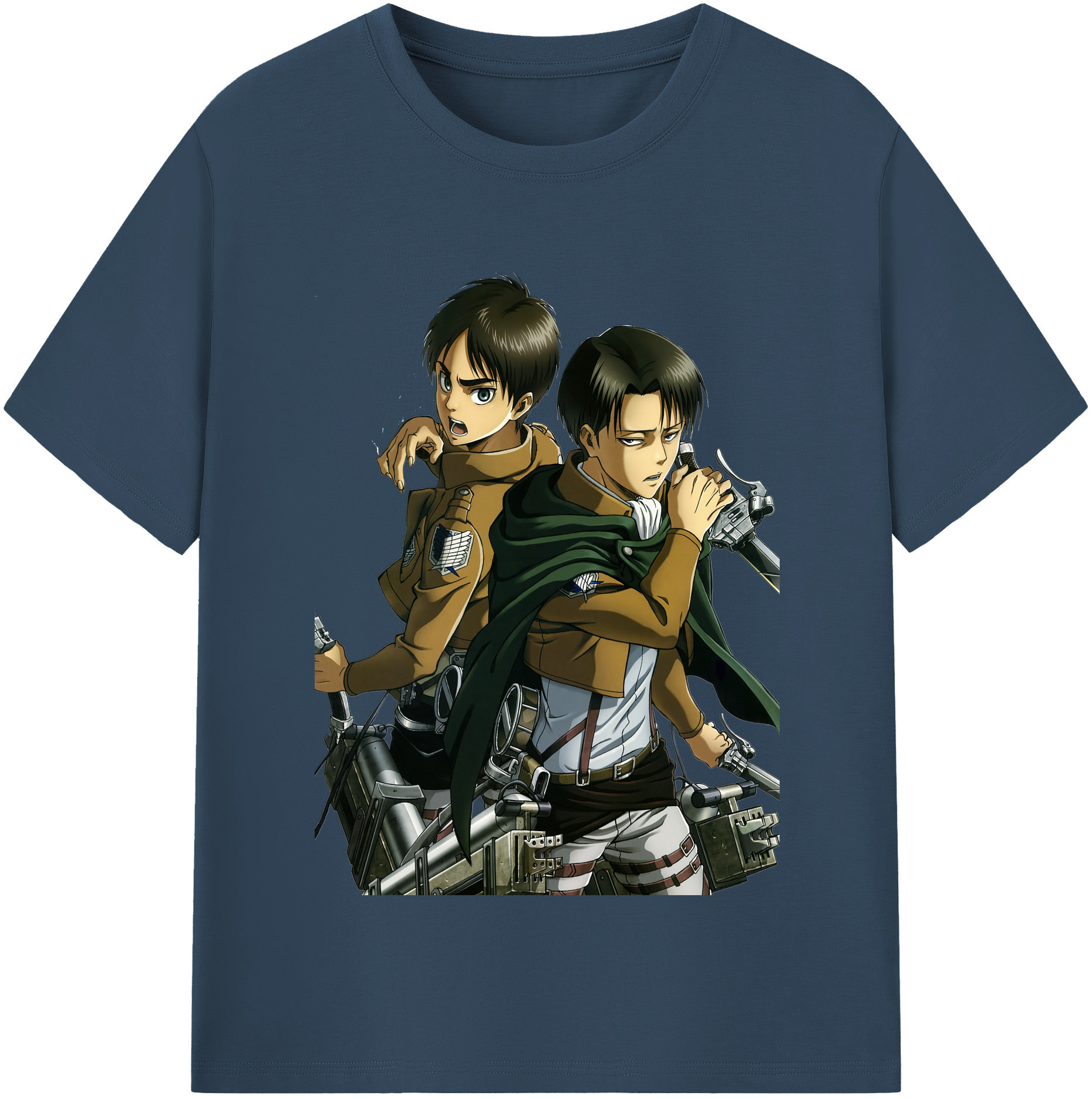 （画像用） 進撃の巨人 リヴァイ·アッカーマン Attack on Titan Levi Ackerman レディースカジュアルプリントTシャツ（綿100％）