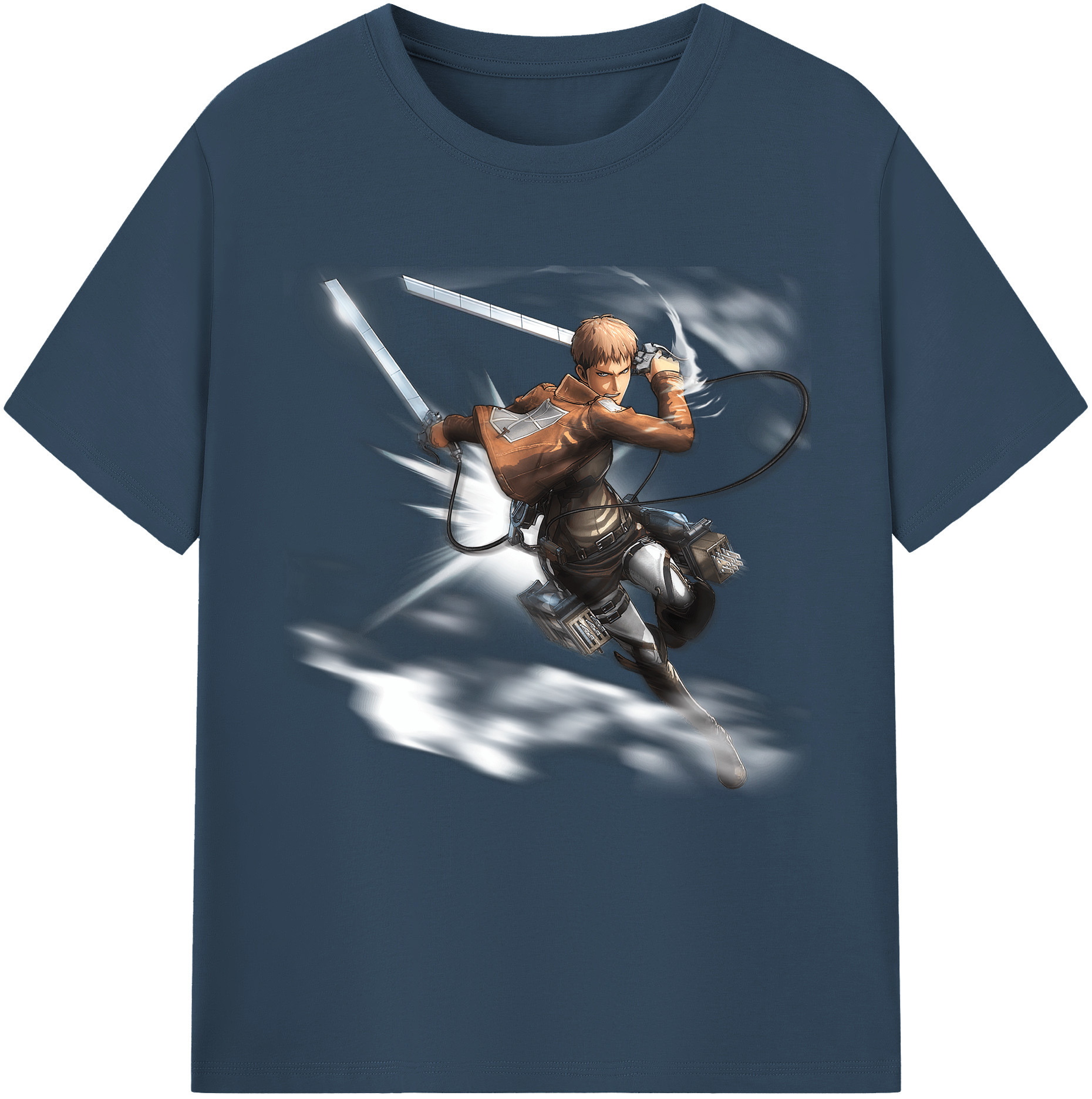 （画像用） 進撃の巨人 ジャン・キルシュタイン Attack on Titan Jean Kirstein レディースカジュアルプリントTシャツ（綿100％）
