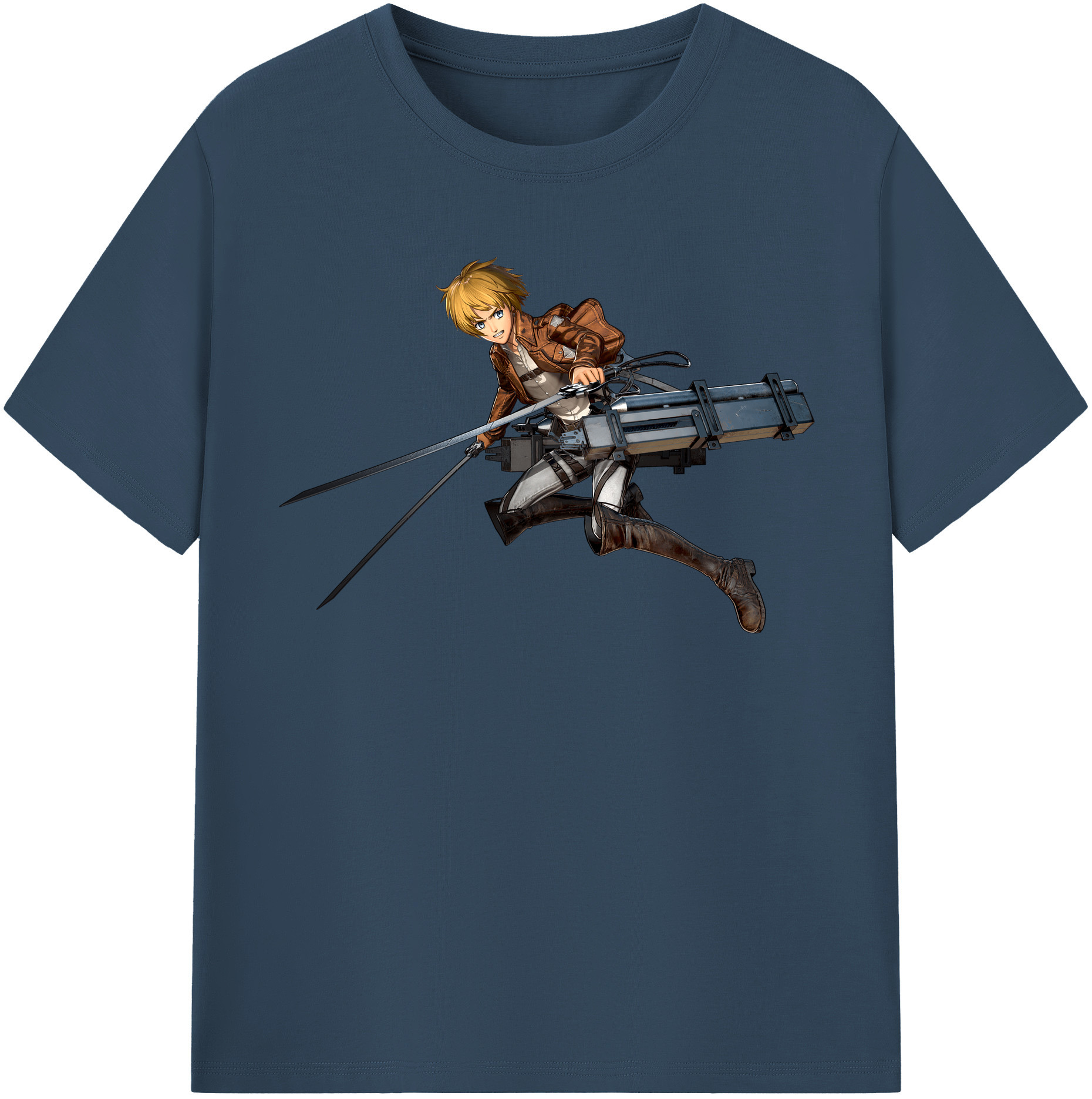 （画像用） 進撃の巨人 アルミン·アルレルト Attack on Titan Armin Arlert レディースカジュアルプリントTシャツ（綿100％）