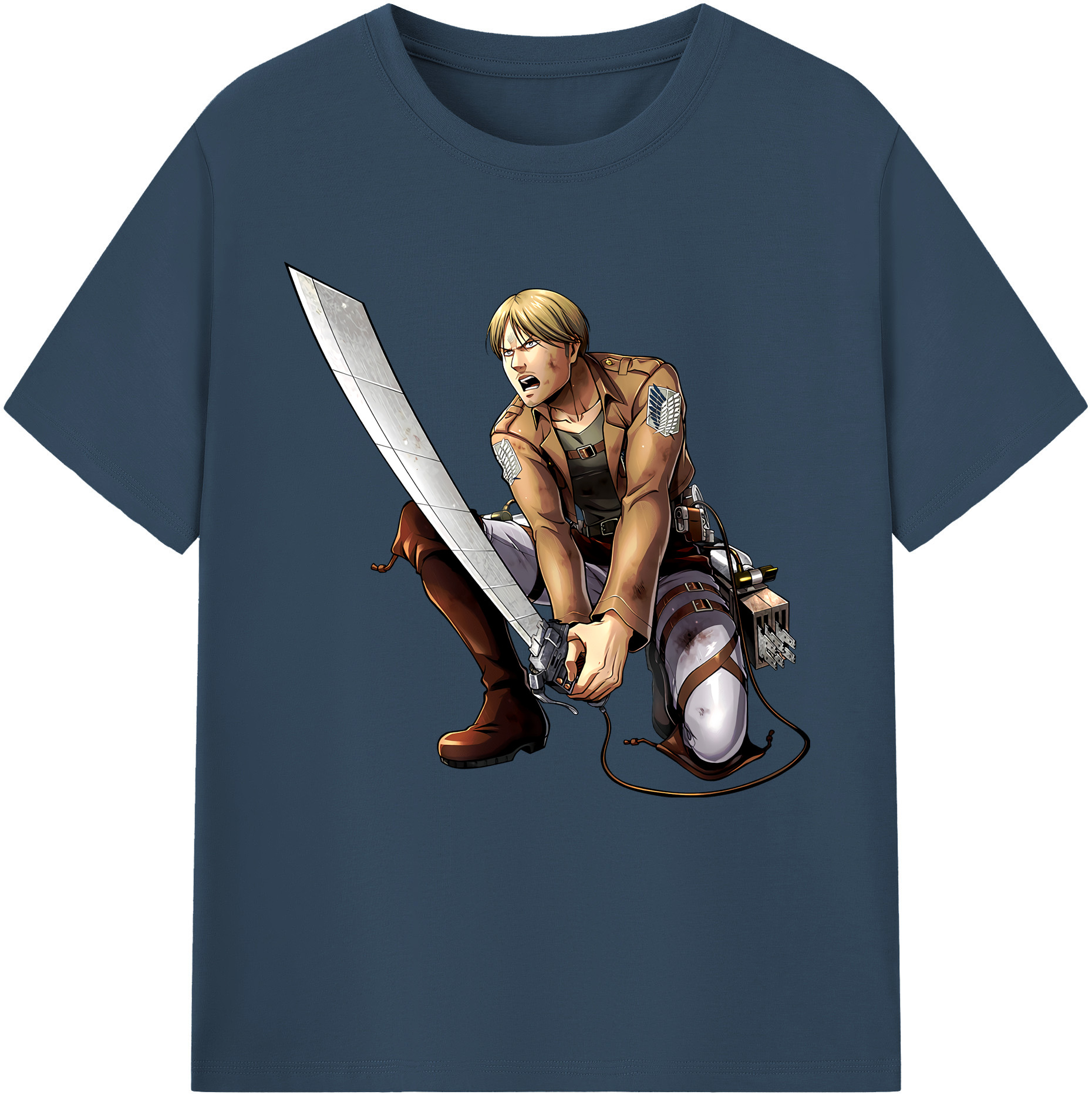（画像用） 進撃の巨人 ミケ·ザカリアス Attack on Titan Mike Zakarius レディースカジュアルプリントTシャツ（綿100％）