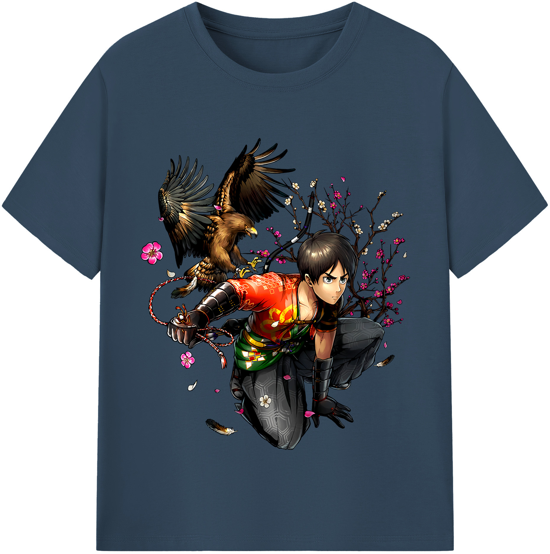 （画像用） 進撃の巨人 エレン･イェーガー Attack on Titan Eren Jäger レディースカジュアルプリントTシャツ（綿100％）