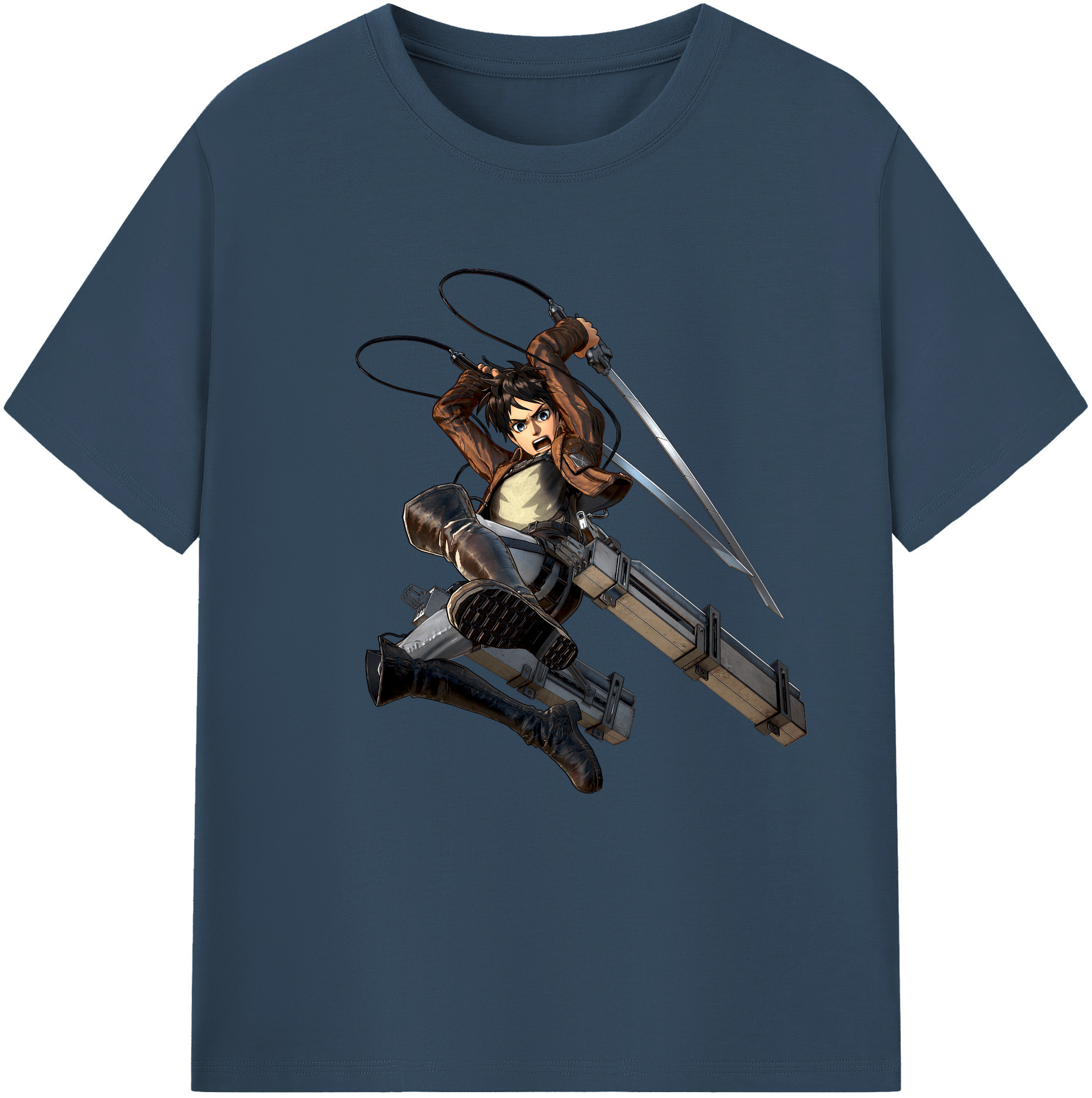 （画像用） 進撃の巨人 エレン･イェーガー Attack on Titan Eren Jäger レディースカジュアルプリントTシャツ（綿100％）