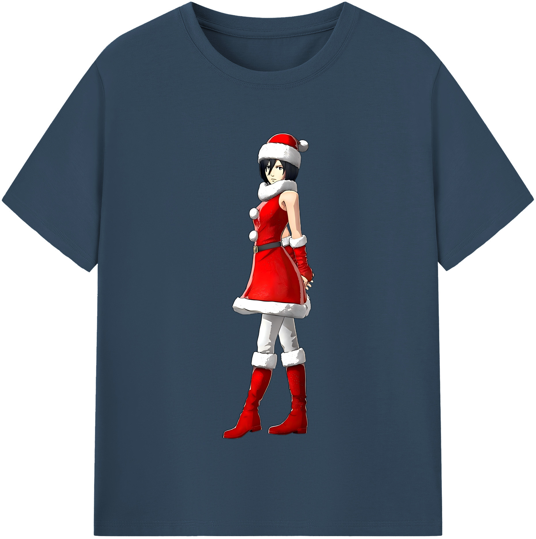 （画像用） 進撃の巨人 ミカサ·アッカーマン Attack on Titan Mikasa Ackerman レディースカジュアルプリントTシャツ（綿100％）