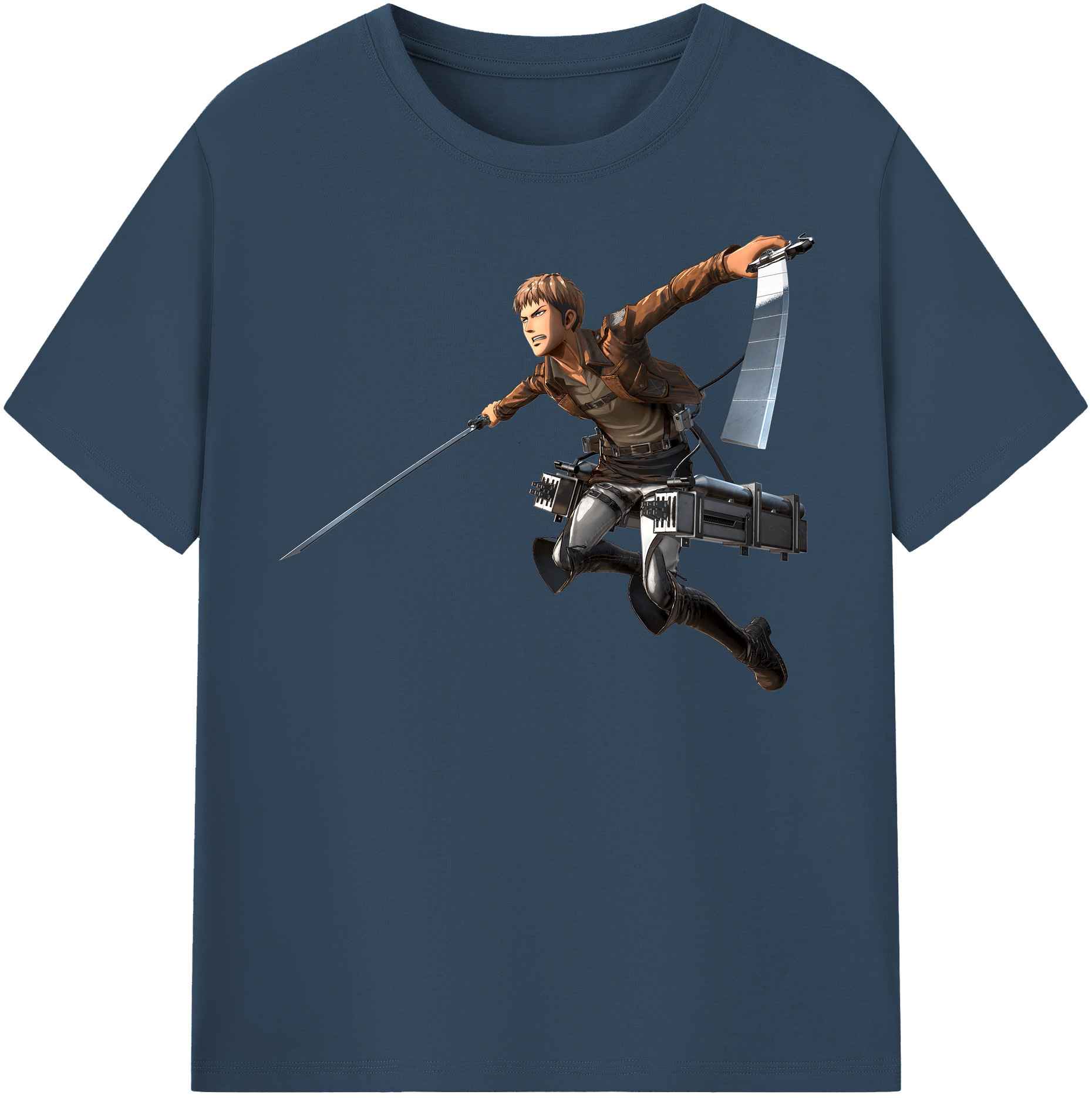 （画像用） 進撃の巨人 ジャン・キルシュタイン Attack on Titan Jean Kirstein レディースカジュアルプリントTシャツ（綿100％）