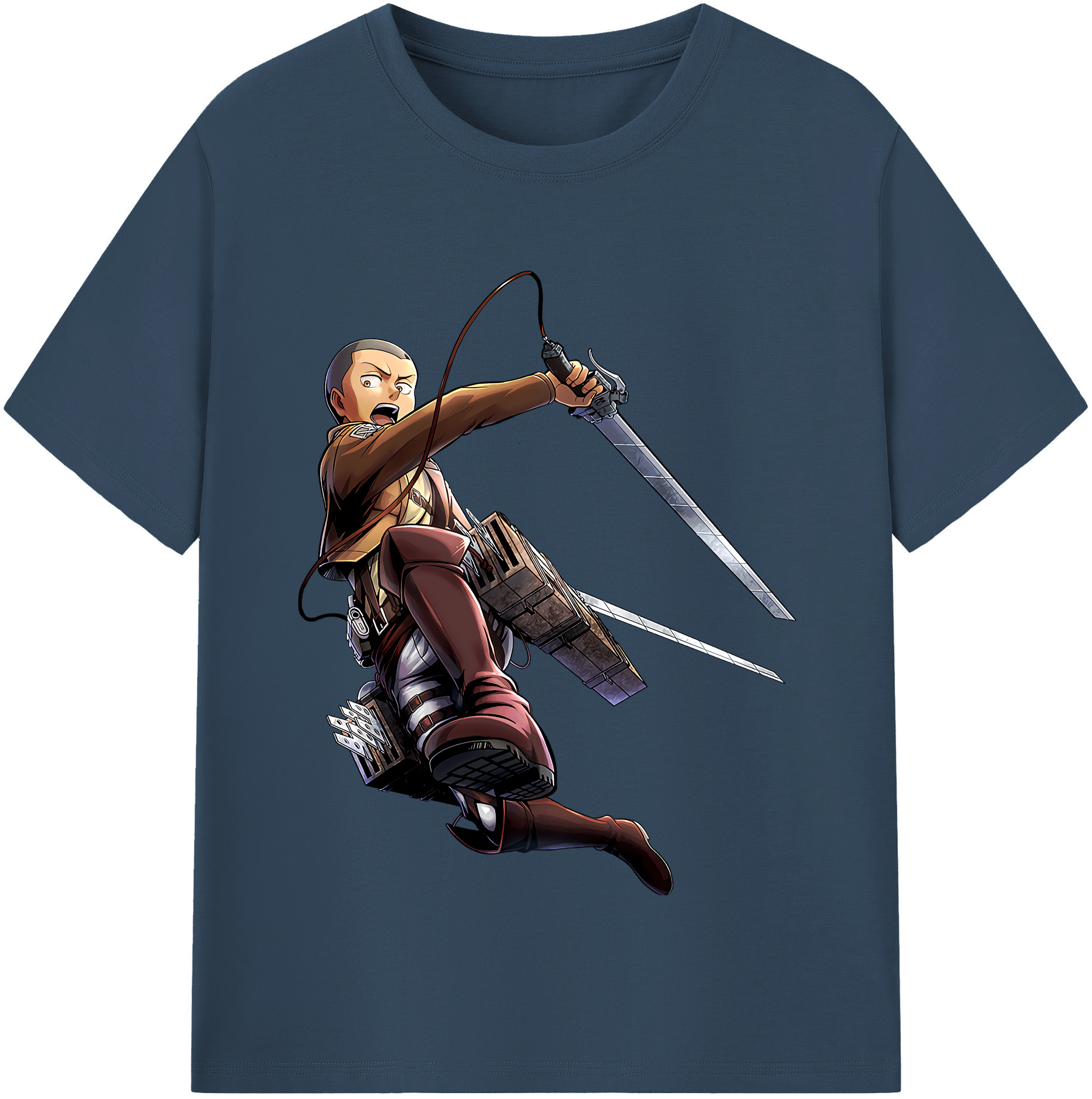 （画像用） 進撃の巨人 コニー·スプリンガー Attack on Titan Connie Springer レディースカジュアルプリントTシャツ（綿100％）