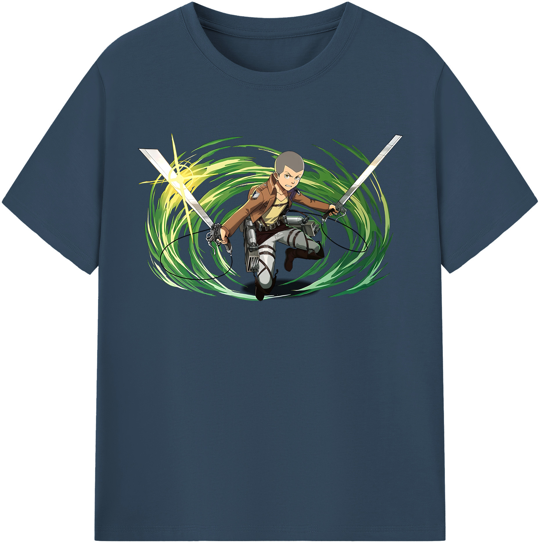 （画像用） 進撃の巨人 コニー·スプリンガー Attack on Titan Connie Springer レディースカジュアルプリントTシャツ（綿100％）