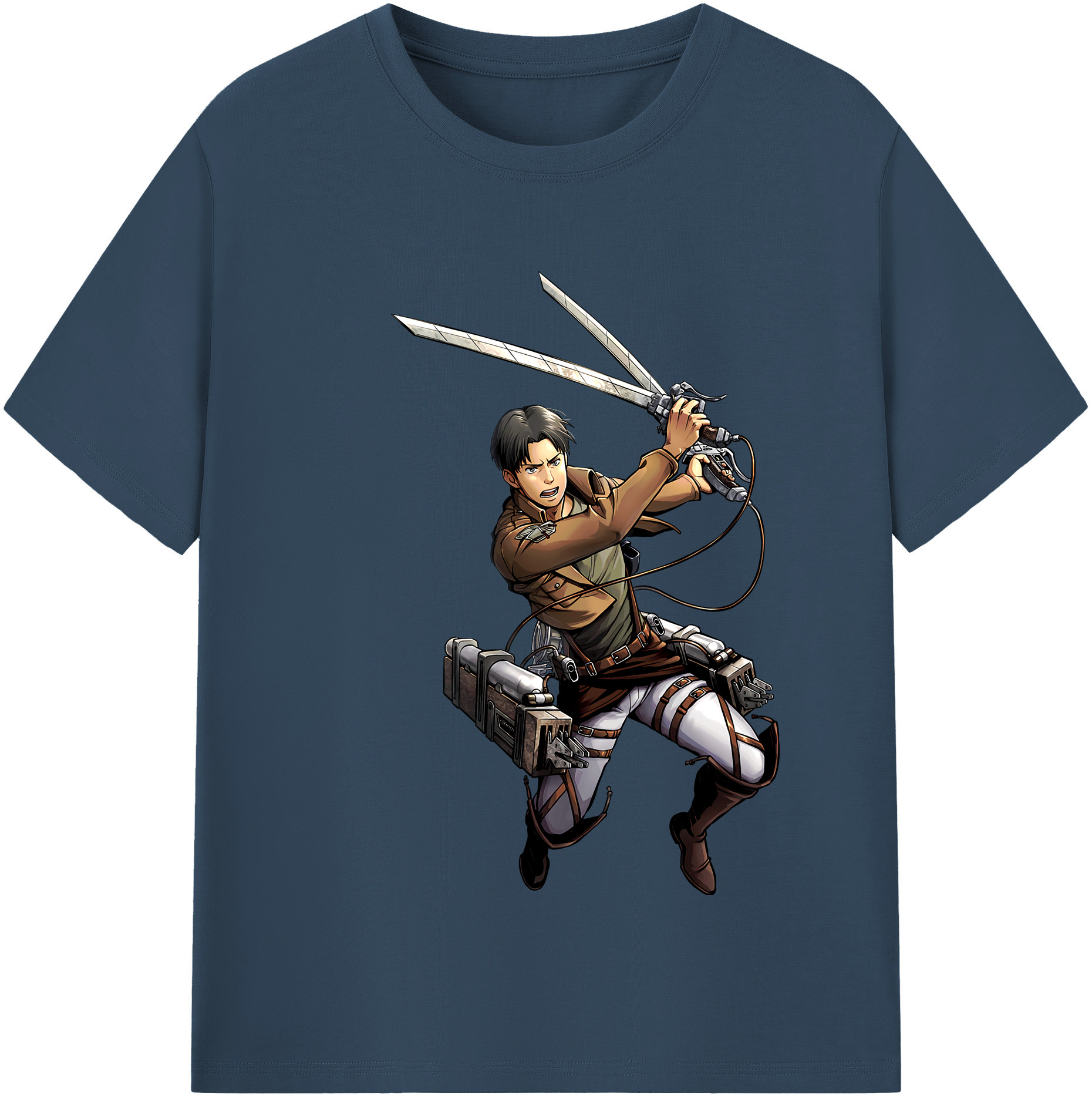 （画像用） 進撃の巨人 Attack on Titan レディースカジュアルプリントTシャツ（綿100％）