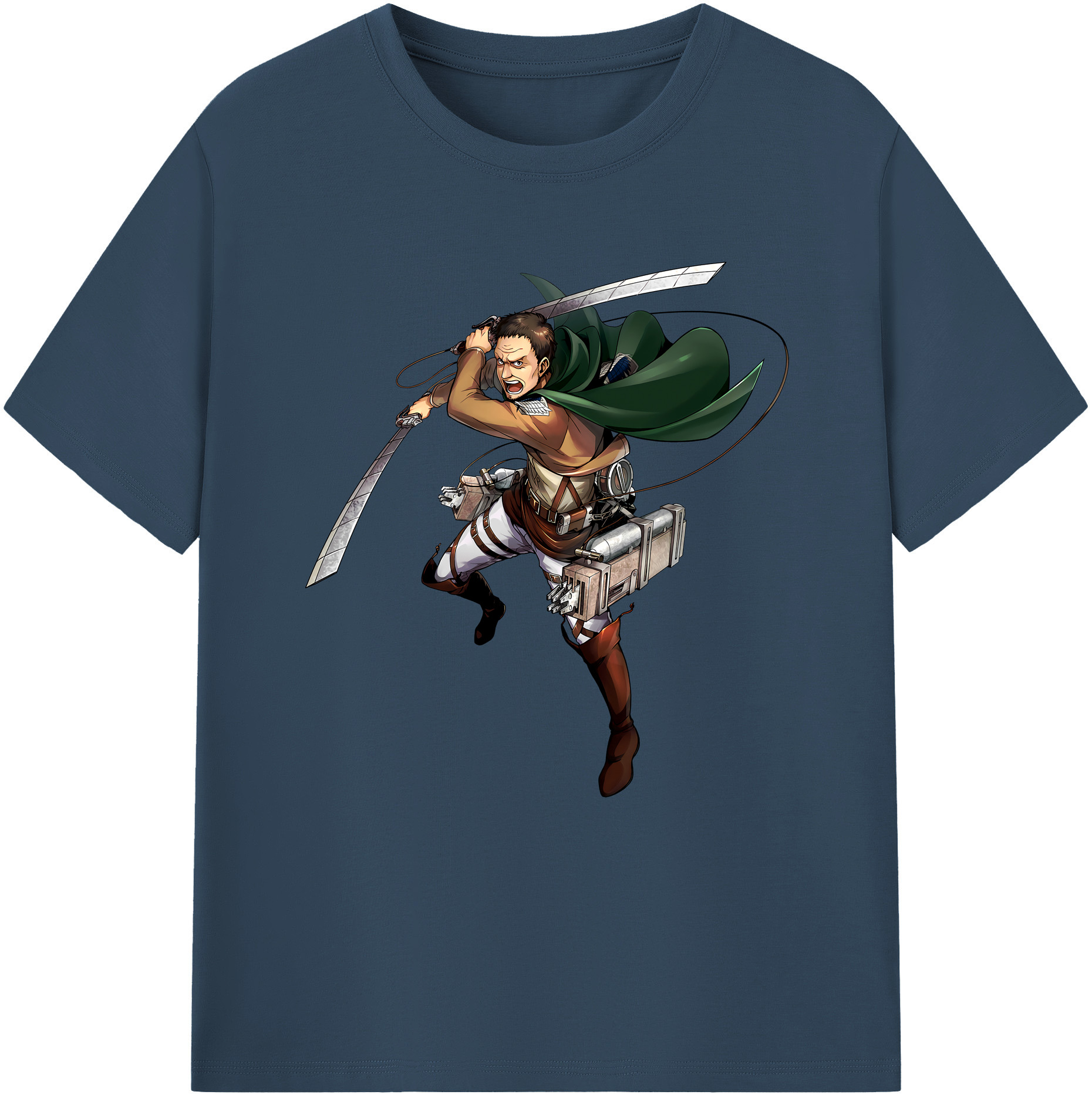 （画像用） 進撃の巨人 Attack on Titan レディースカジュアルプリントTシャツ（綿100％）