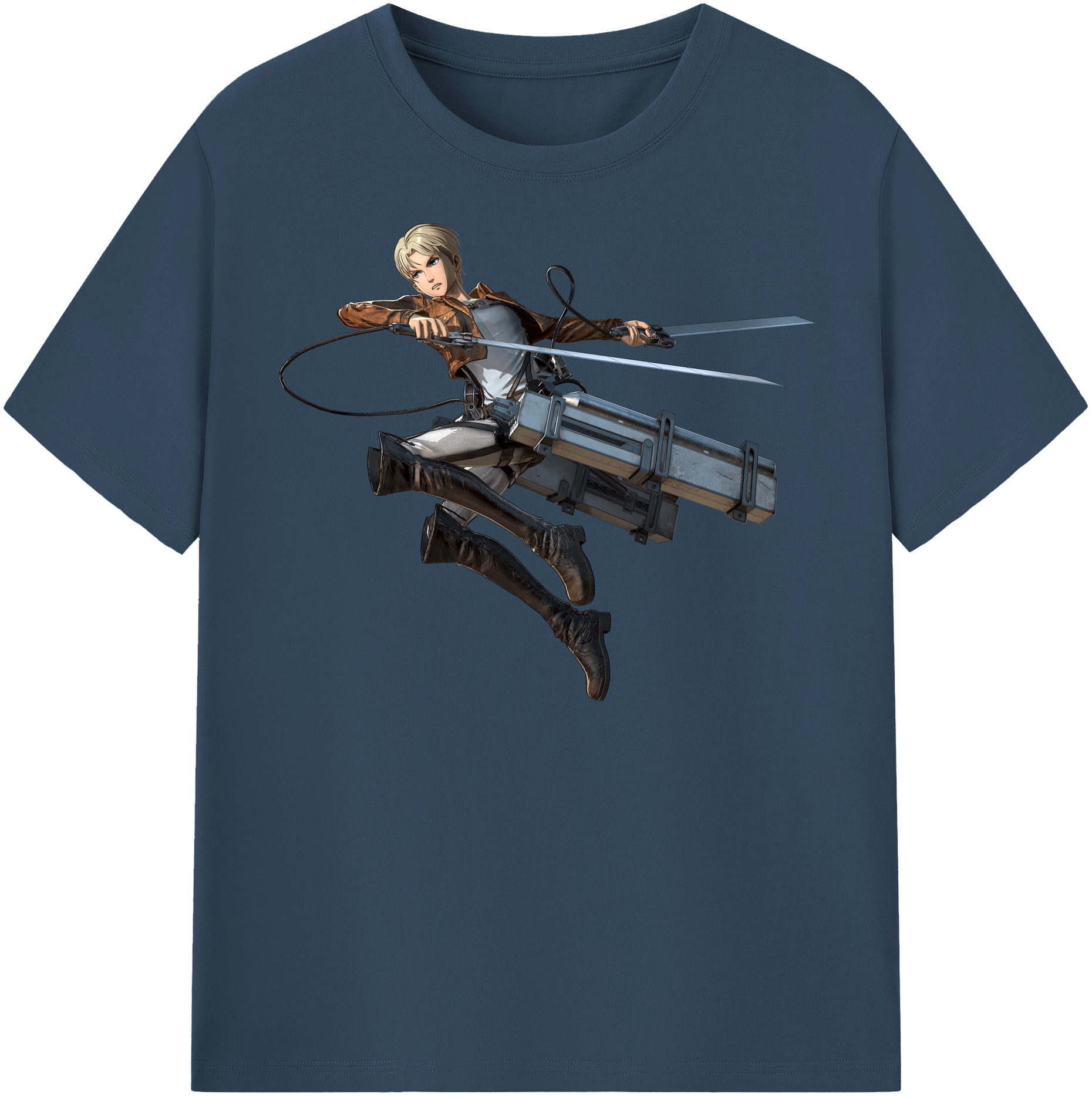（画像用） 進撃の巨人 Attack on Titan レディースカジュアルプリントTシャツ（綿100％）