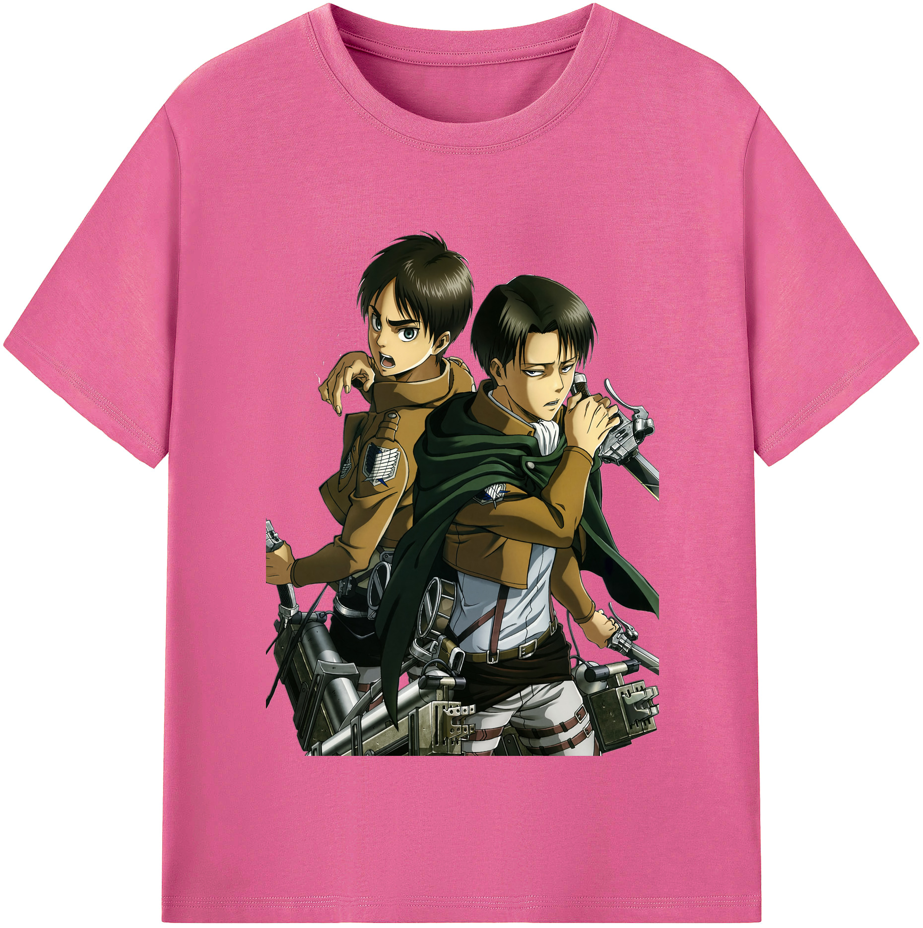 （画像用） 進撃の巨人 リヴァイ·アッカーマン Attack on Titan Levi Ackerman レディースカジュアルプリントTシャツ（綿100％）