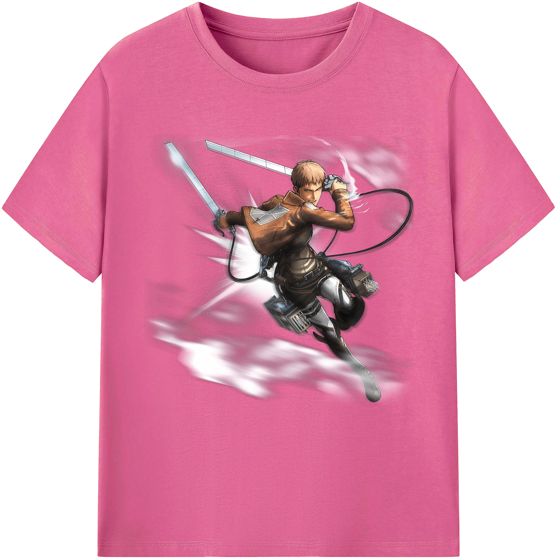 （画像用） 進撃の巨人 ジャン・キルシュタイン Attack on Titan Jean Kirstein レディースカジュアルプリントTシャツ（綿100％）