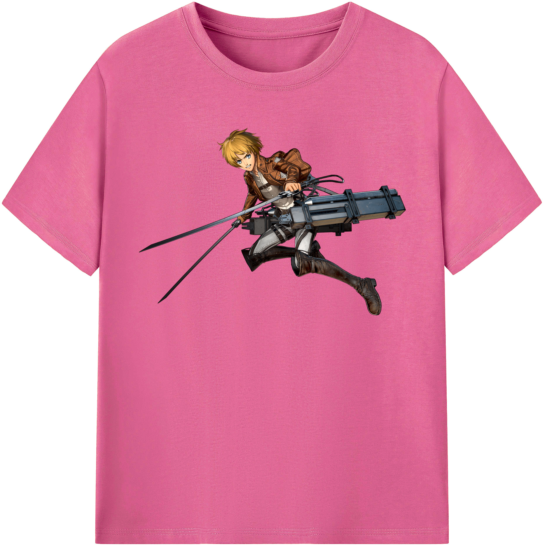 （画像用） 進撃の巨人 アルミン·アルレルト Attack on Titan Armin Arlert レディースカジュアルプリントTシャツ（綿100％）