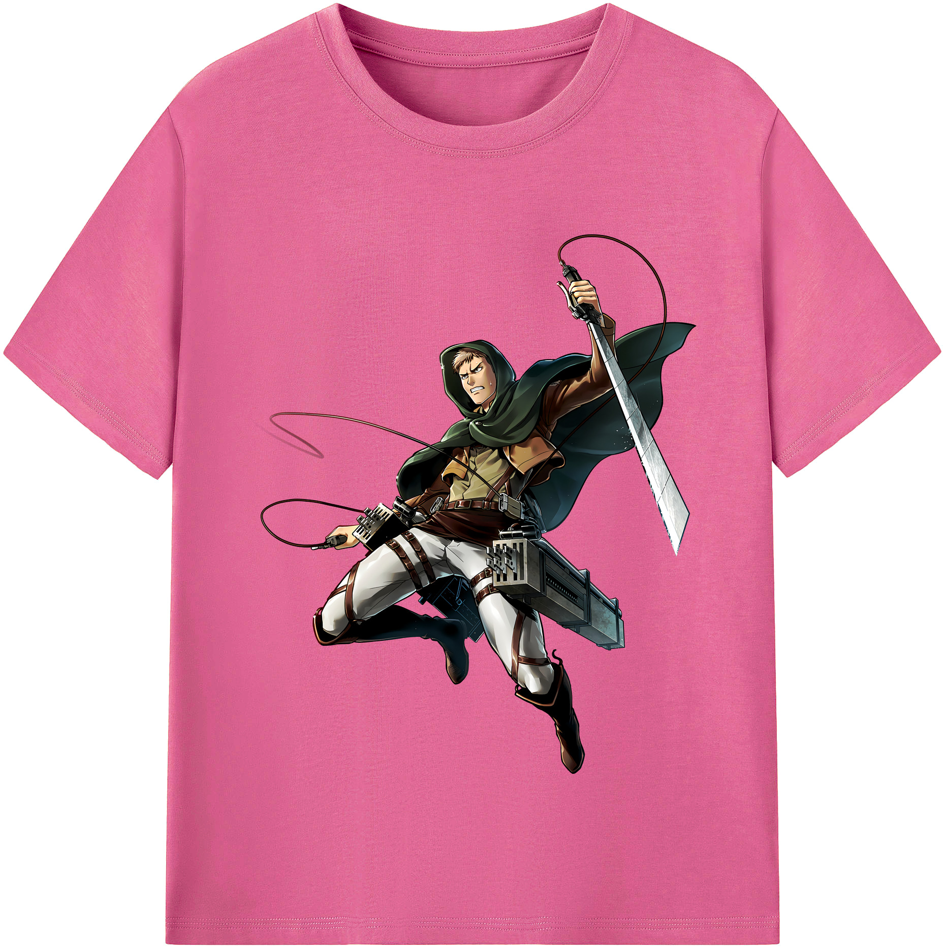 （画像用） 進撃の巨人 Attack on Titan レディースカジュアルプリントTシャツ（綿100％）