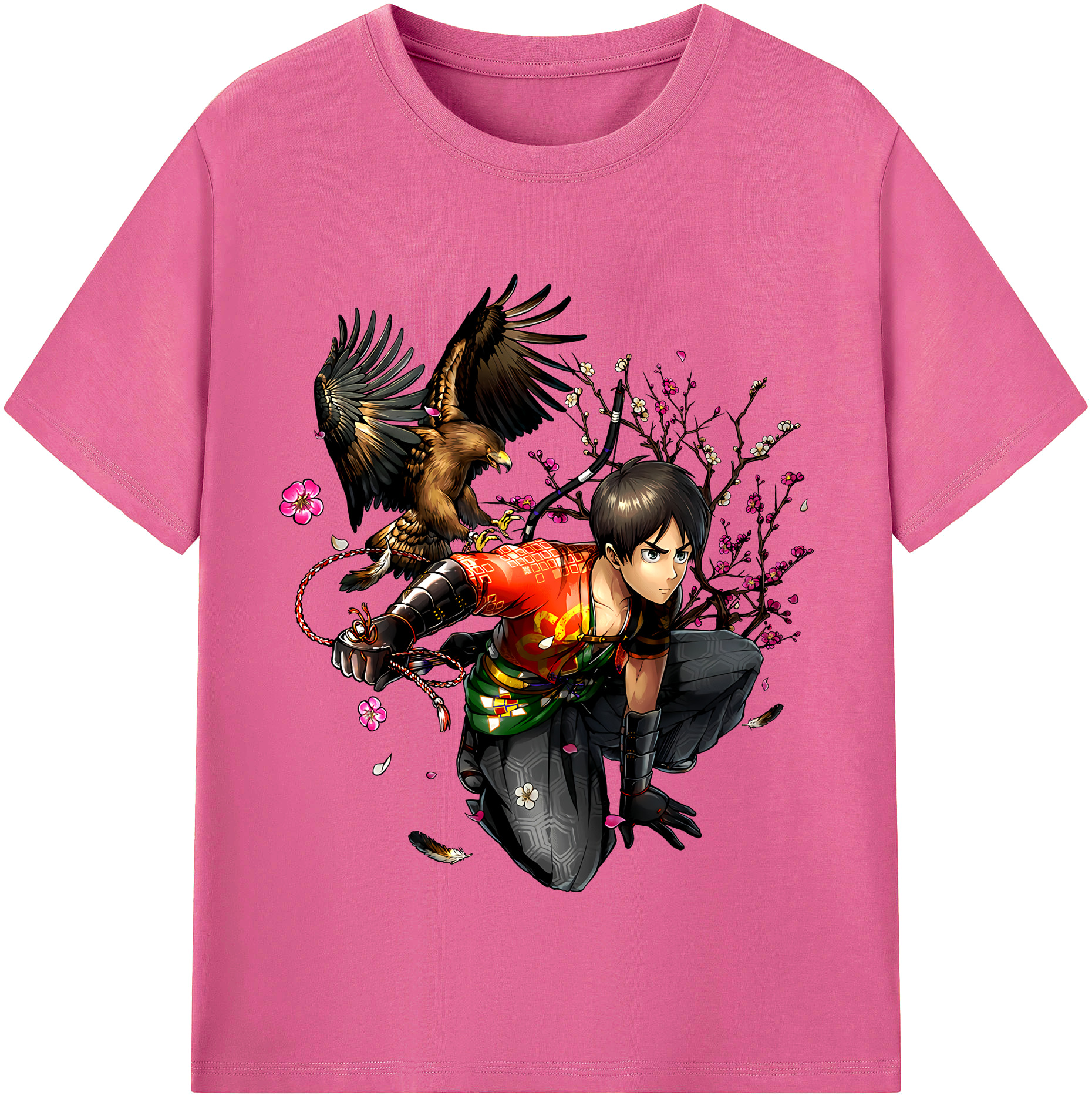 （画像用） 進撃の巨人 エレン･イェーガー Attack on Titan Eren Jäger レディースカジュアルプリントTシャツ（綿100％）
