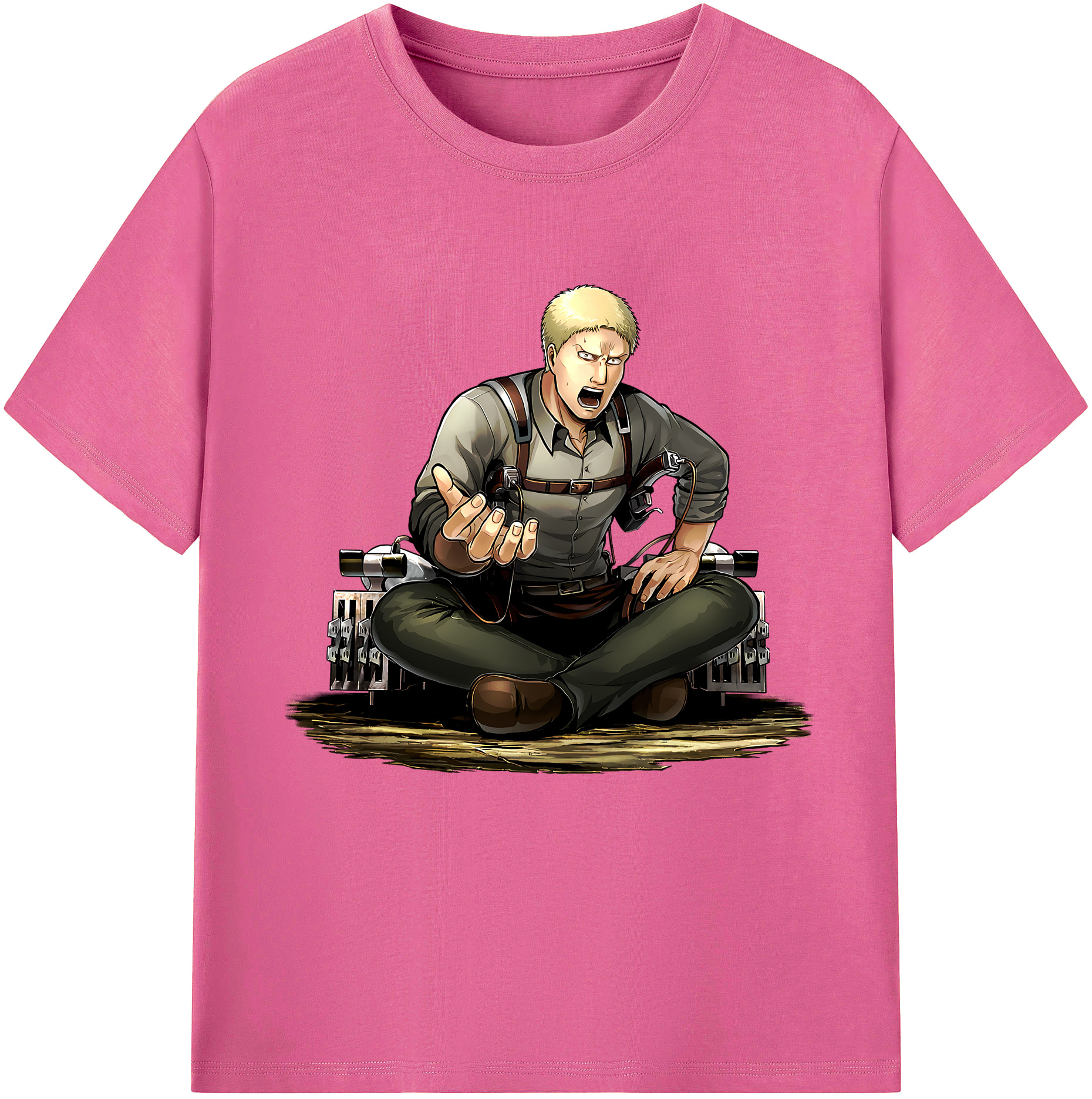 （画像用） 進撃の巨人 ライナー・ブラウン Attack on Titan Reiner Braun レディースカジュアルプリントTシャツ（綿100％）