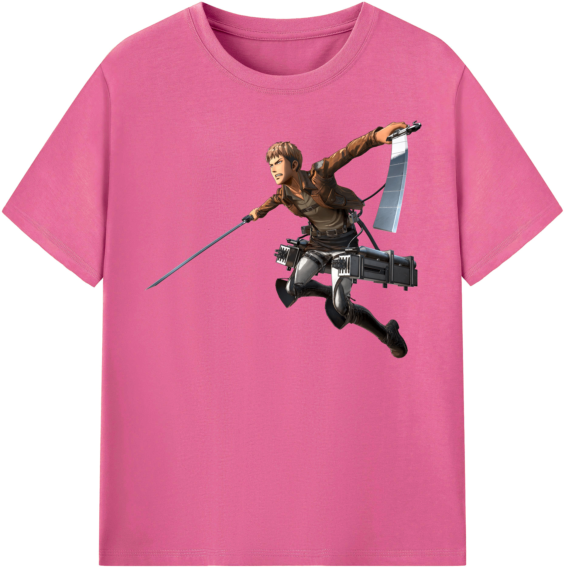 （画像用） 進撃の巨人 ジャン・キルシュタイン Attack on Titan Jean Kirstein レディースカジュアルプリントTシャツ（綿100％）