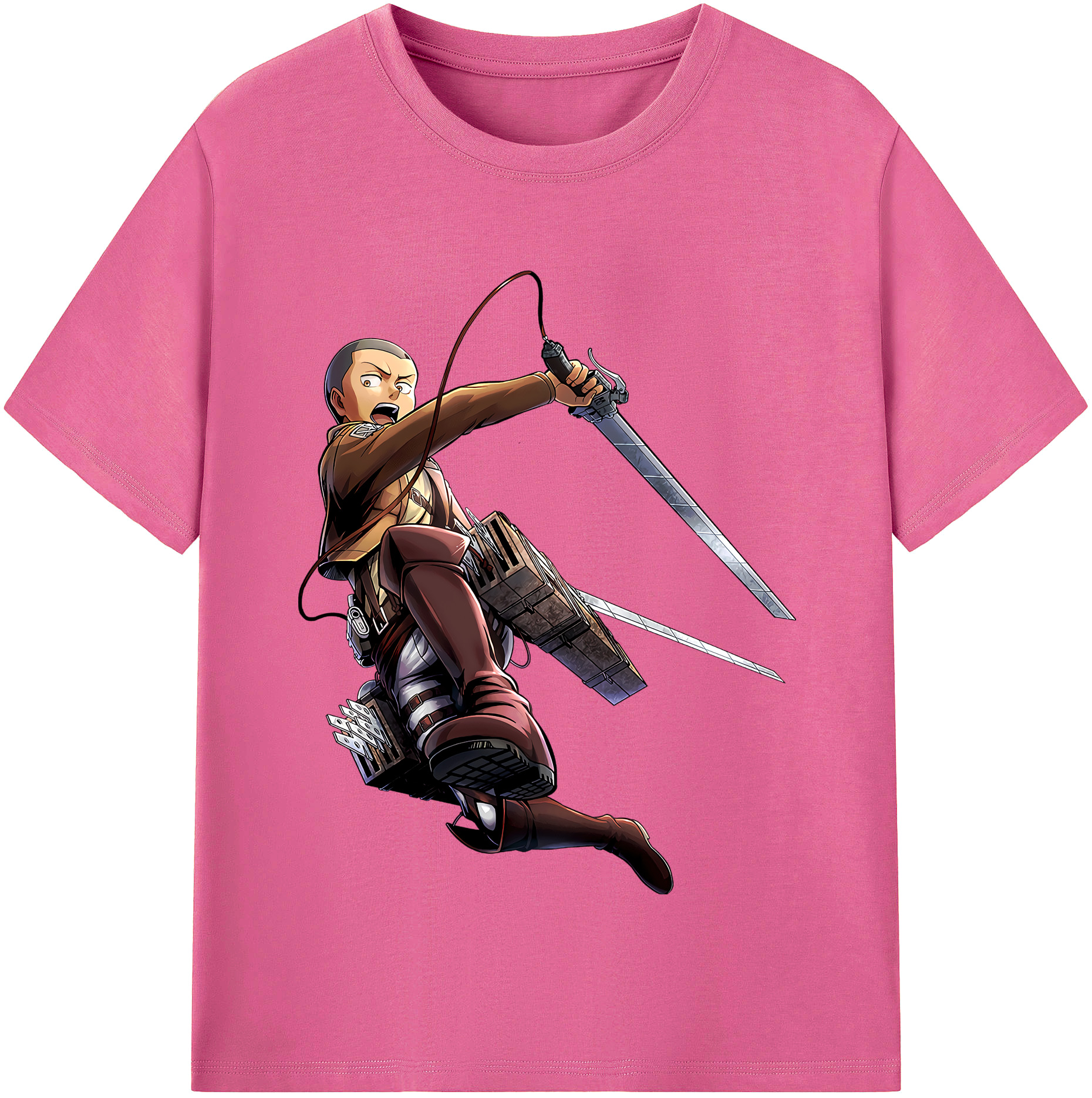 （画像用） 進撃の巨人 コニー·スプリンガー Attack on Titan Connie Springer レディースカジュアルプリントTシャツ（綿100％）
