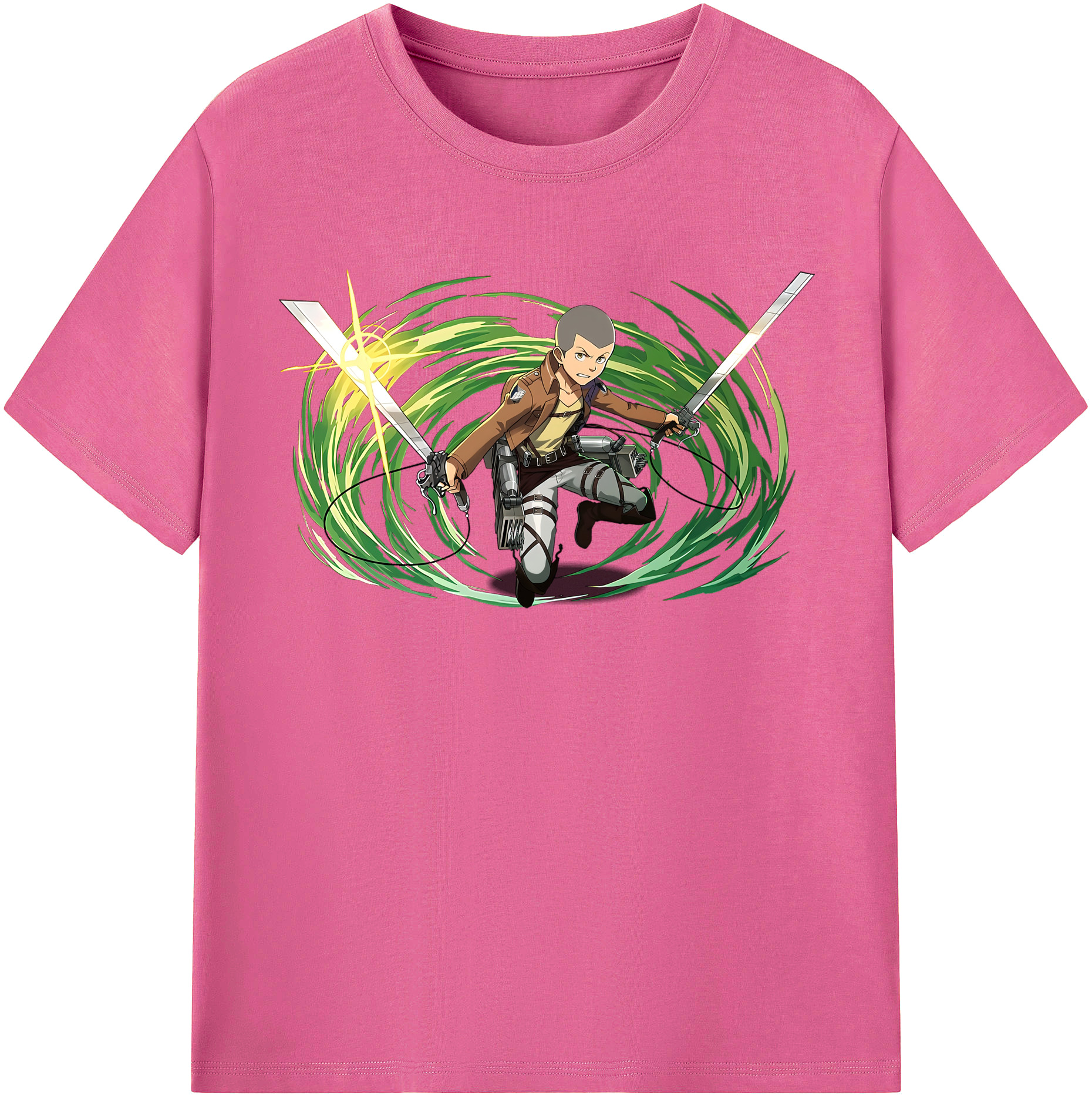 （画像用） 進撃の巨人 コニー·スプリンガー Attack on Titan Connie Springer レディースカジュアルプリントTシャツ（綿100％）