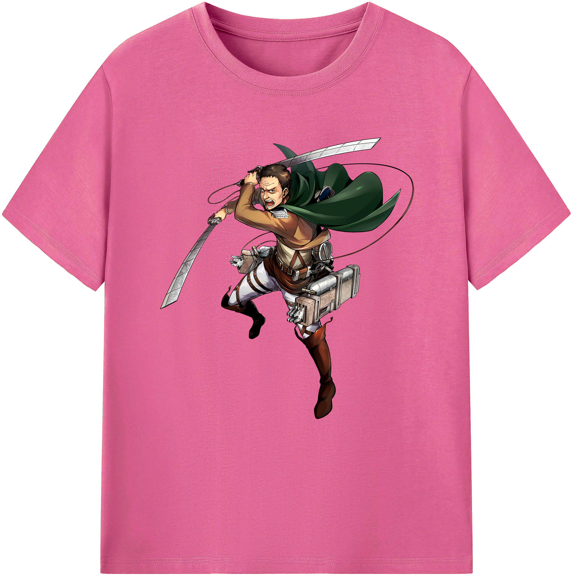 （画像用） 進撃の巨人 Attack on Titan レディースカジュアルプリントTシャツ（綿100％）