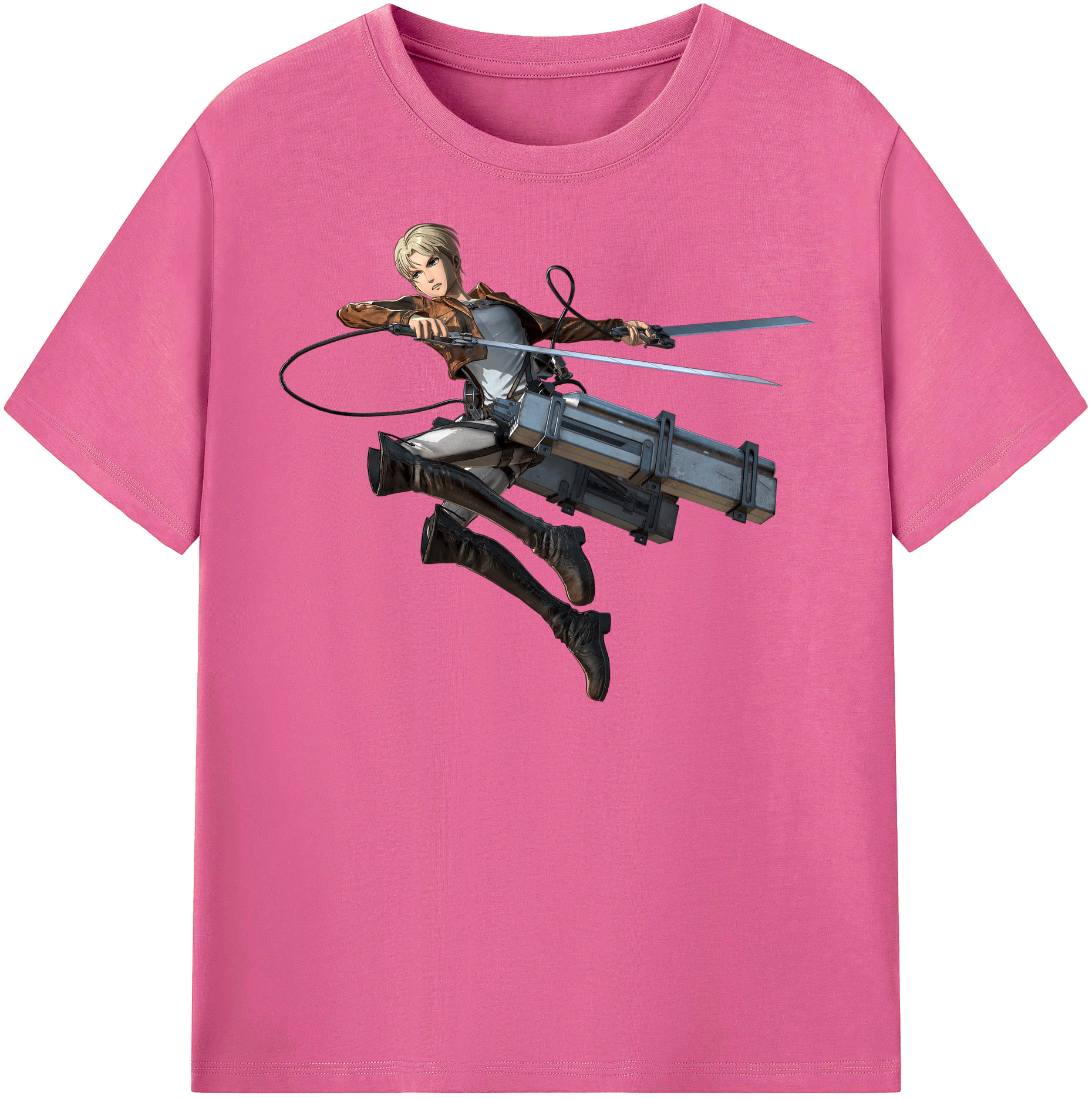 （画像用） 進撃の巨人 Attack on Titan レディースカジュアルプリントTシャツ（綿100％）