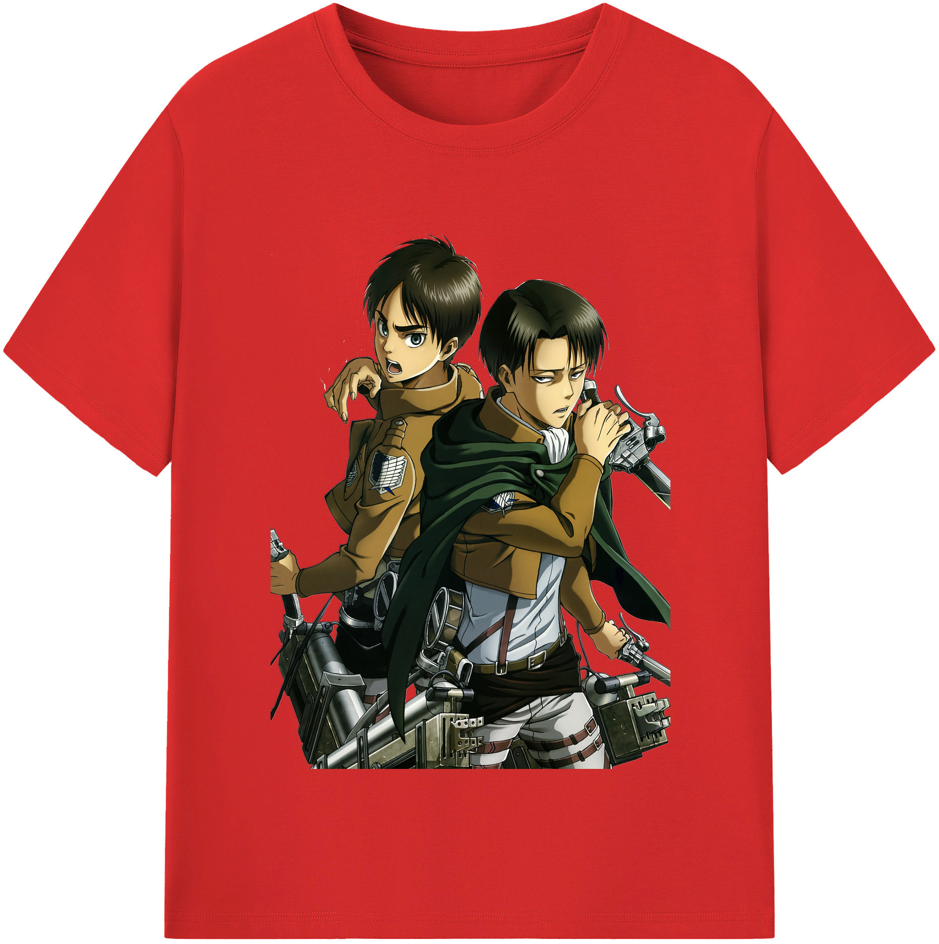 （画像用） 進撃の巨人 リヴァイ·アッカーマン Attack on Titan Levi Ackerman レディースカジュアルプリントTシャツ（綿100％）