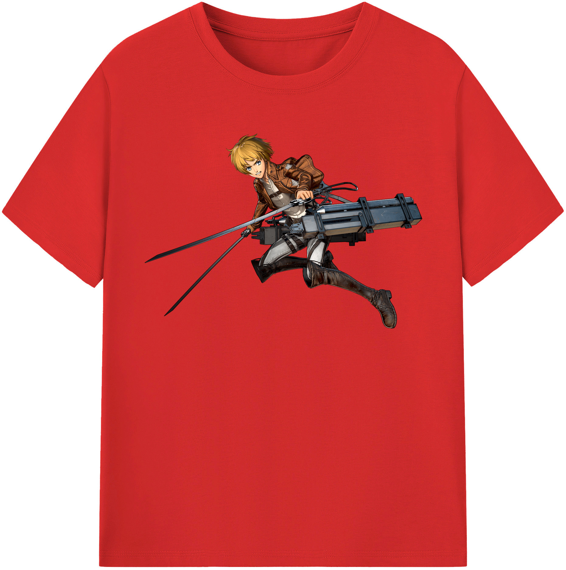 （画像用） 進撃の巨人 アルミン·アルレルト Attack on Titan Armin Arlert レディースカジュアルプリントTシャツ（綿100％）