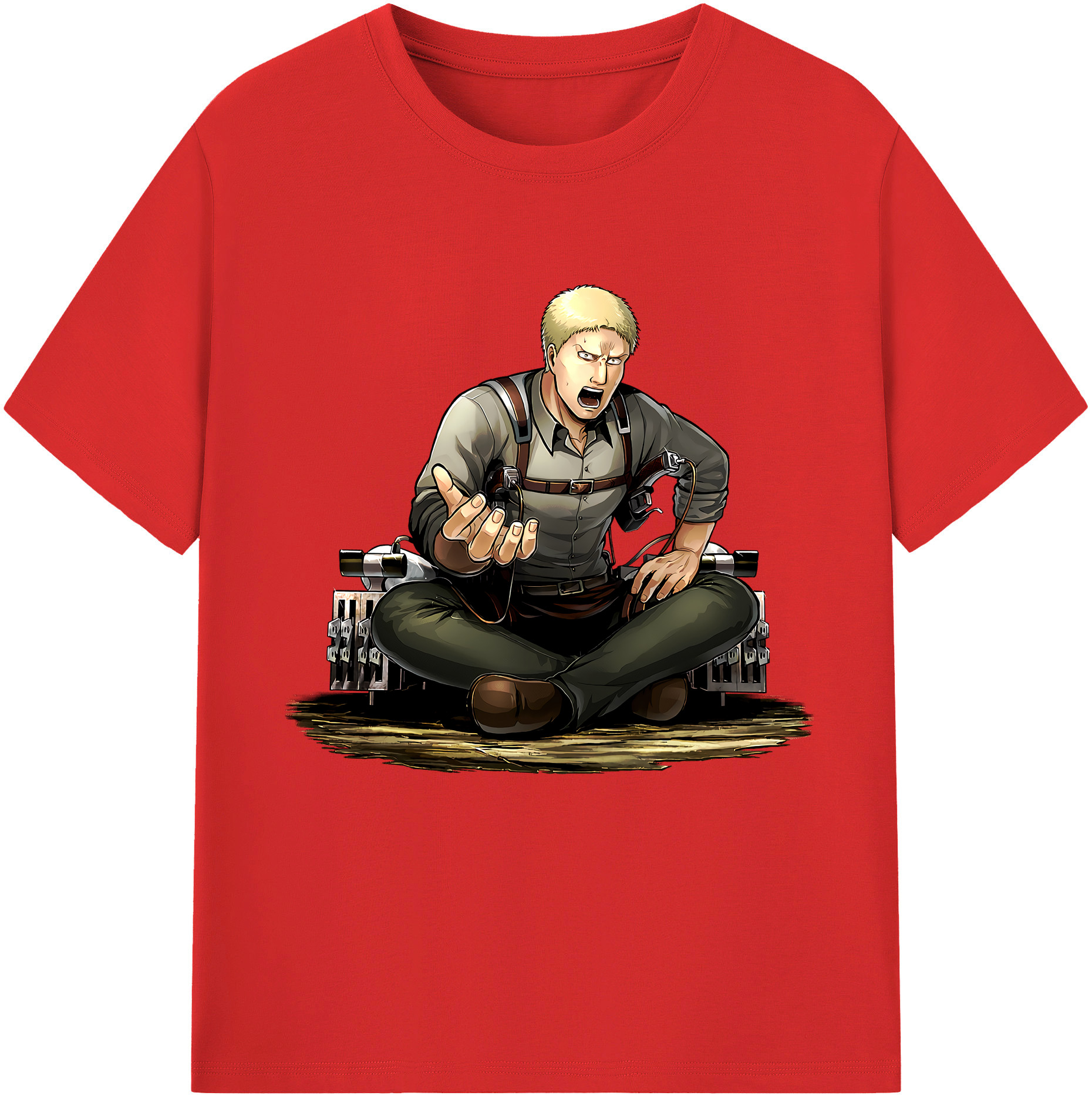 （画像用） 進撃の巨人 ライナー・ブラウン Attack on Titan Reiner Braun レディースカジュアルプリントTシャツ（綿100％）