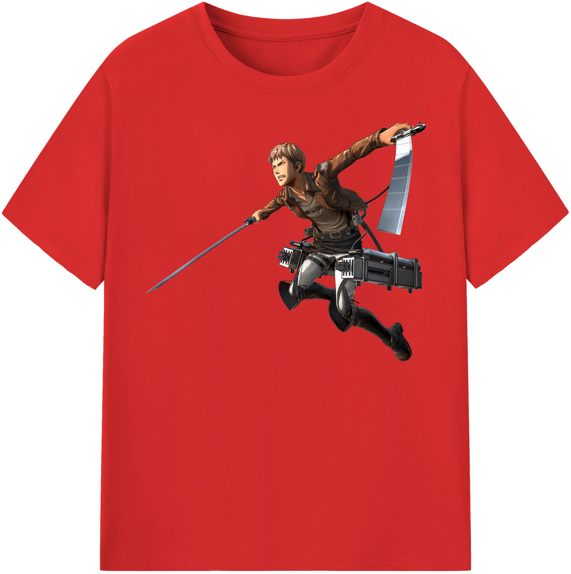 （画像用） 進撃の巨人 ジャン・キルシュタイン Attack on Titan Jean Kirstein レディースカジュアルプリントTシャツ（綿100％）