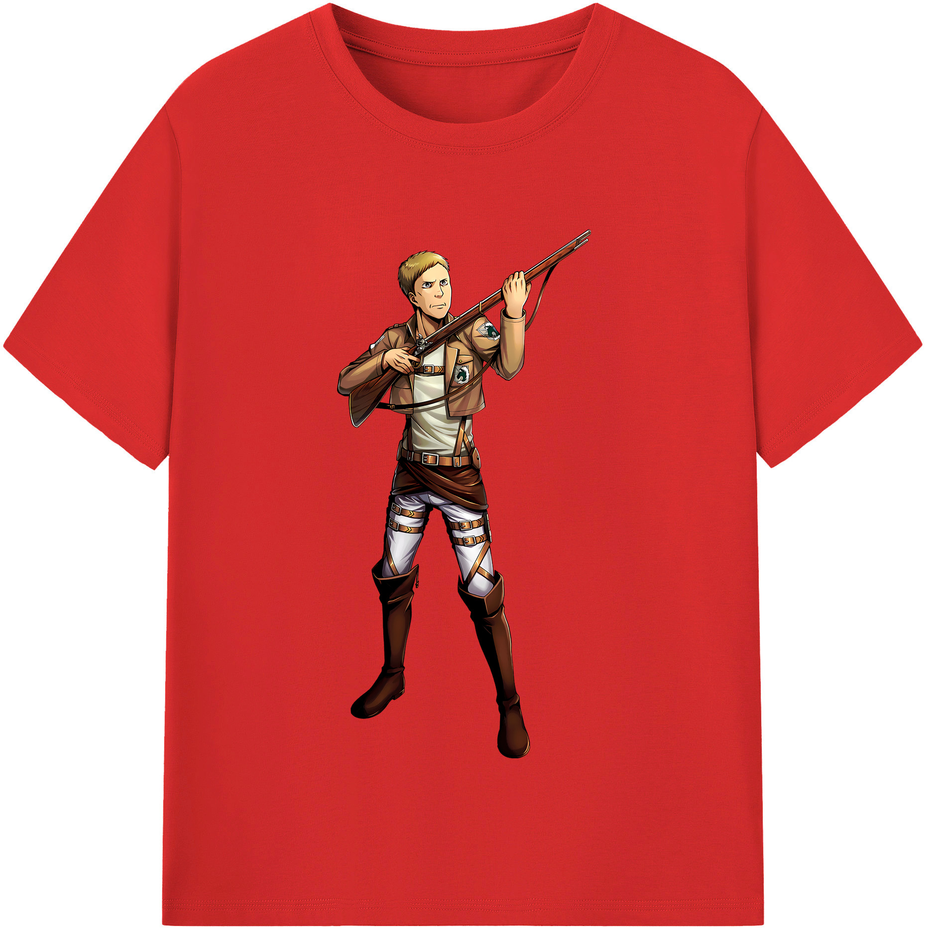 （画像用） 進撃の巨人 Attack on Titan レディースカジュアルプリントTシャツ（綿100％）