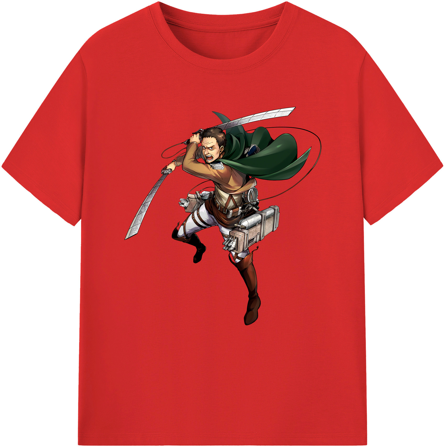 （画像用） 進撃の巨人 Attack on Titan レディースカジュアルプリントTシャツ（綿100％）