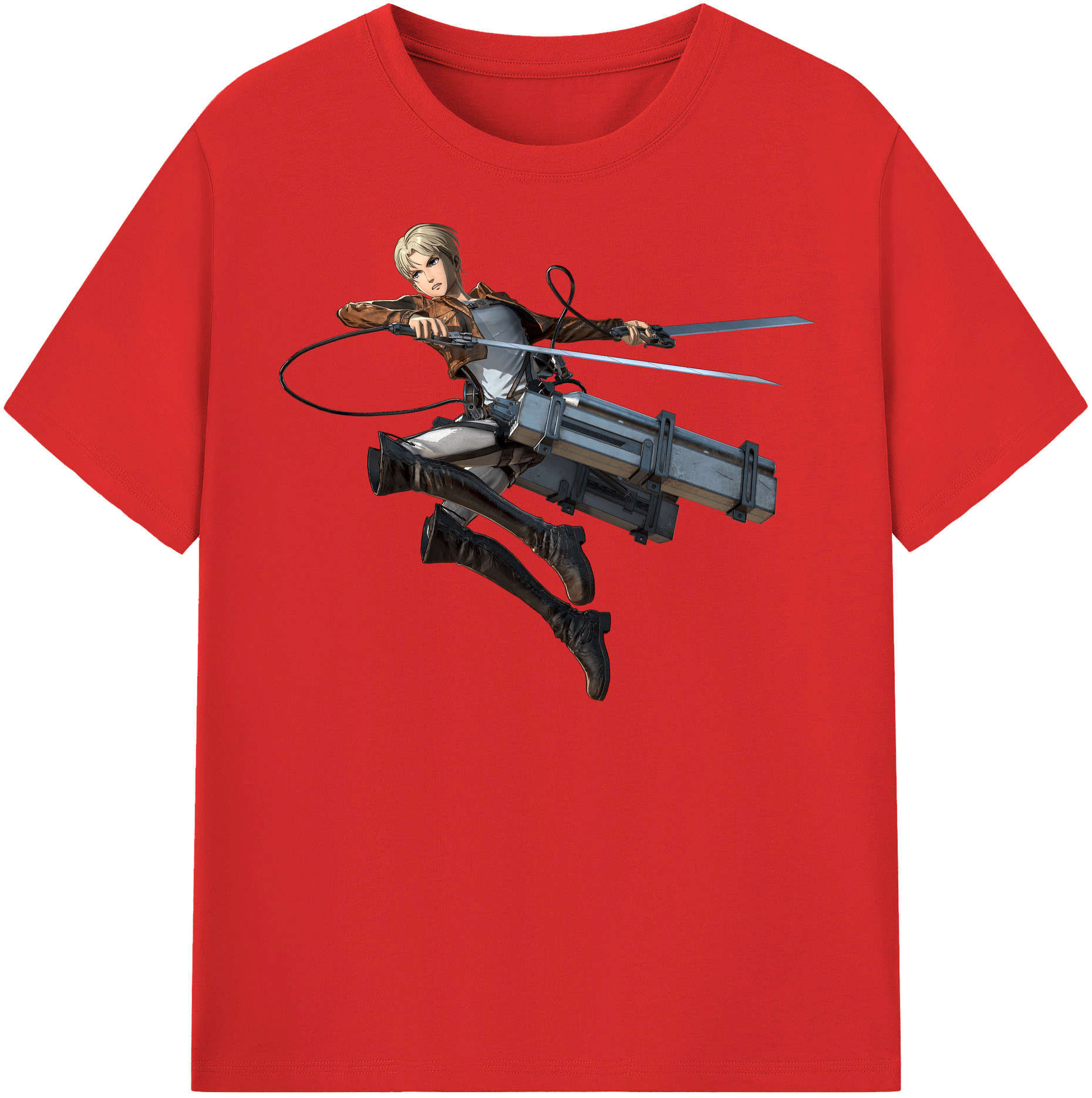 （画像用） 進撃の巨人 Attack on Titan レディースカジュアルプリントTシャツ（綿100％）