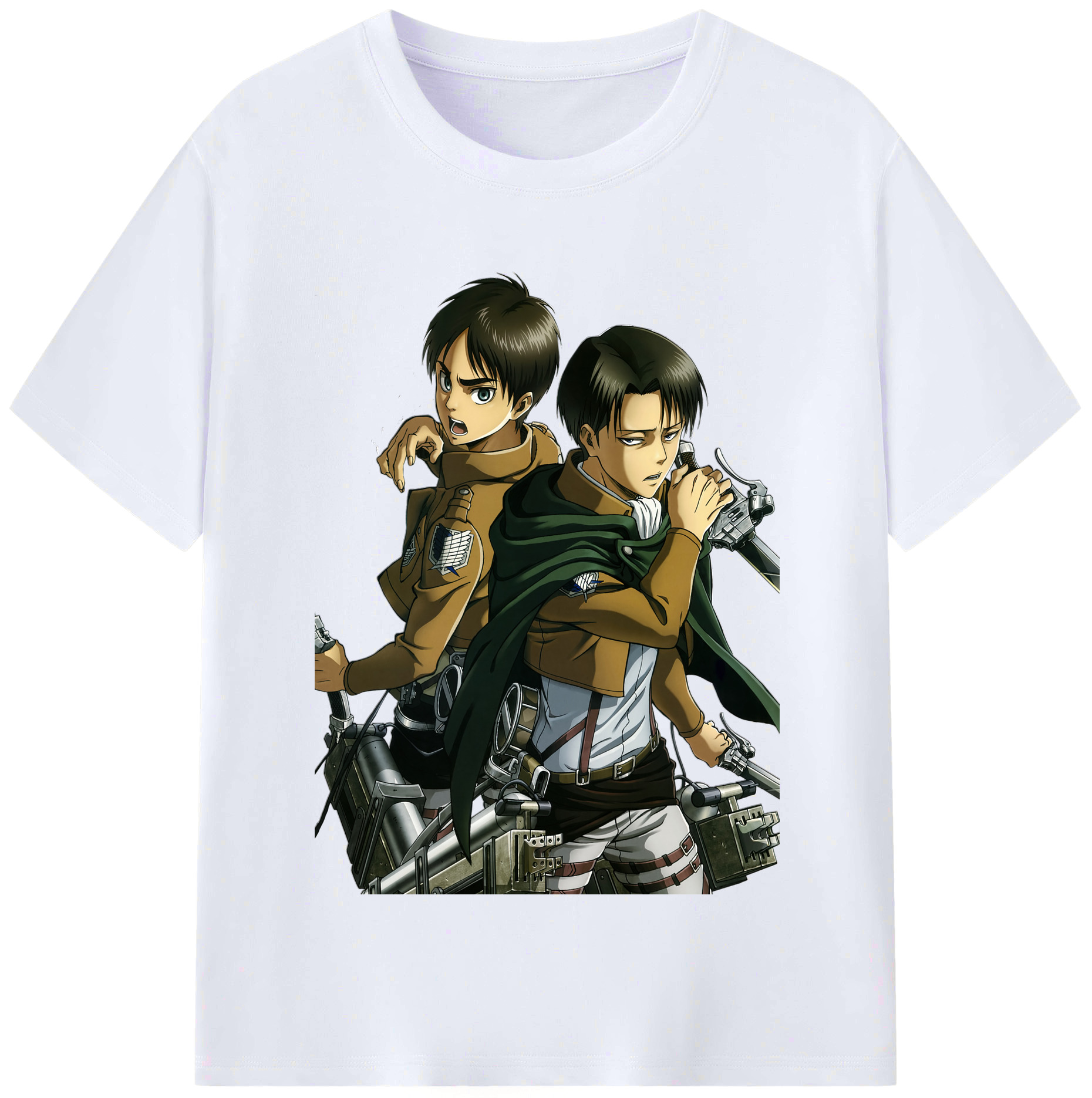 （画像用） 進撃の巨人 リヴァイ·アッカーマン Attack on Titan Levi Ackerman レディースカジュアルプリントTシャツ（綿100％）