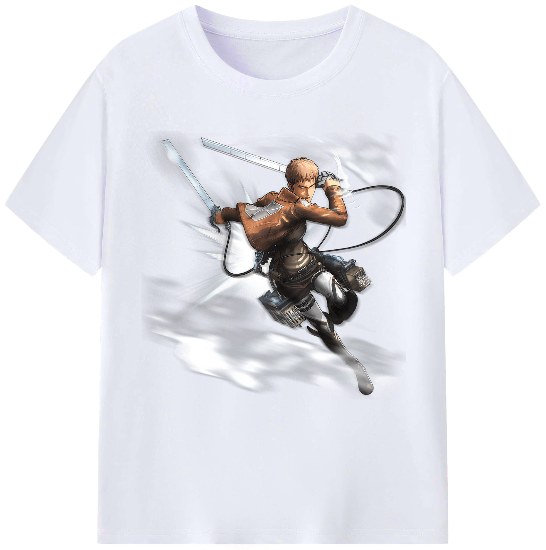 （画像用） 進撃の巨人 ジャン・キルシュタイン Attack on Titan Jean Kirstein レディースカジュアルプリントTシャツ（綿100％）