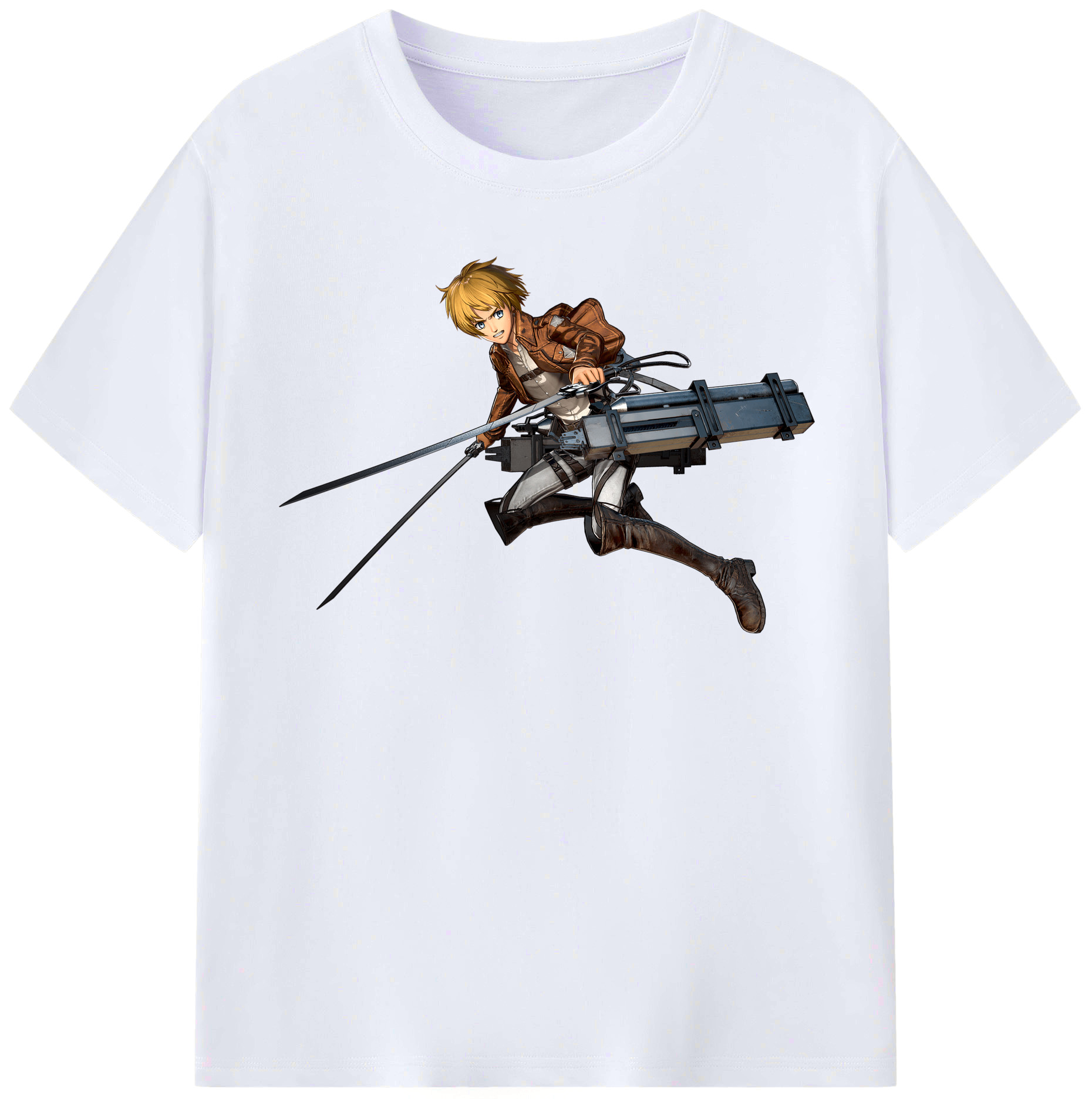 （画像用） 進撃の巨人 アルミン·アルレルト Attack on Titan Armin Arlert レディースカジュアルプリントTシャツ（綿100％）