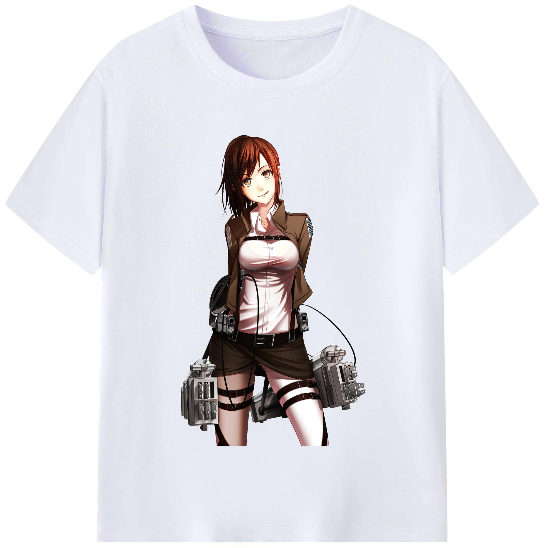 （画像用） 進撃の巨人 サシャ·ブラウス Attack on Titan Sasha Blaus レディースカジュアルプリントTシャツ（綿100％）