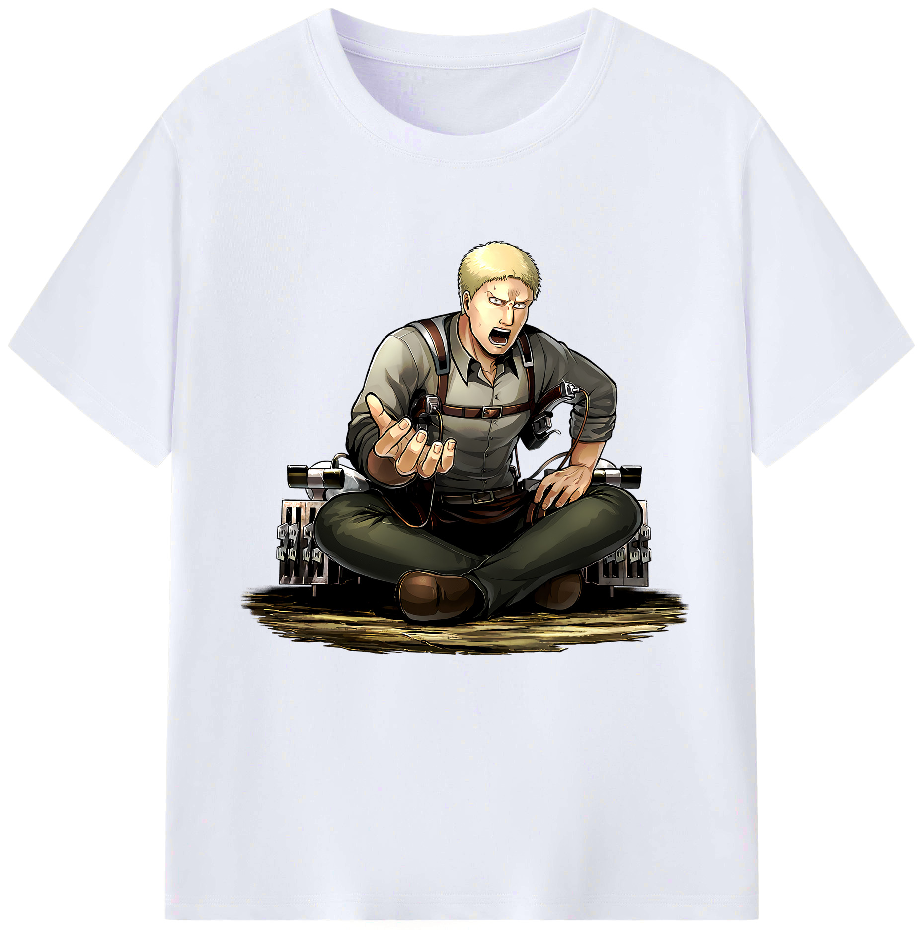 （画像用） 進撃の巨人 ライナー・ブラウン Attack on Titan Reiner Braun レディースカジュアルプリントTシャツ（綿100％）