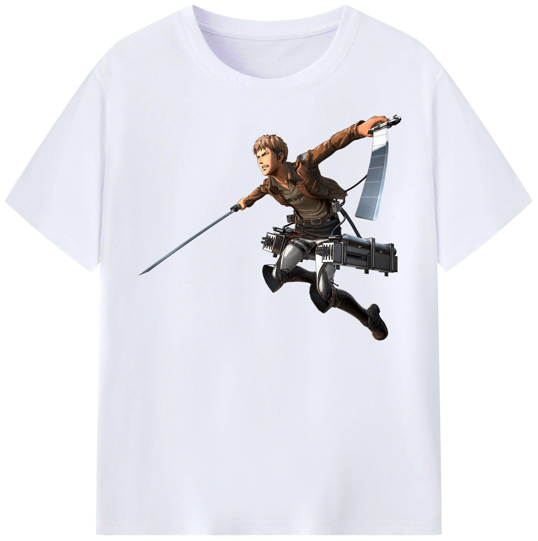 （画像用） 進撃の巨人 ジャン・キルシュタイン Attack on Titan Jean Kirstein レディースカジュアルプリントTシャツ（綿100％）