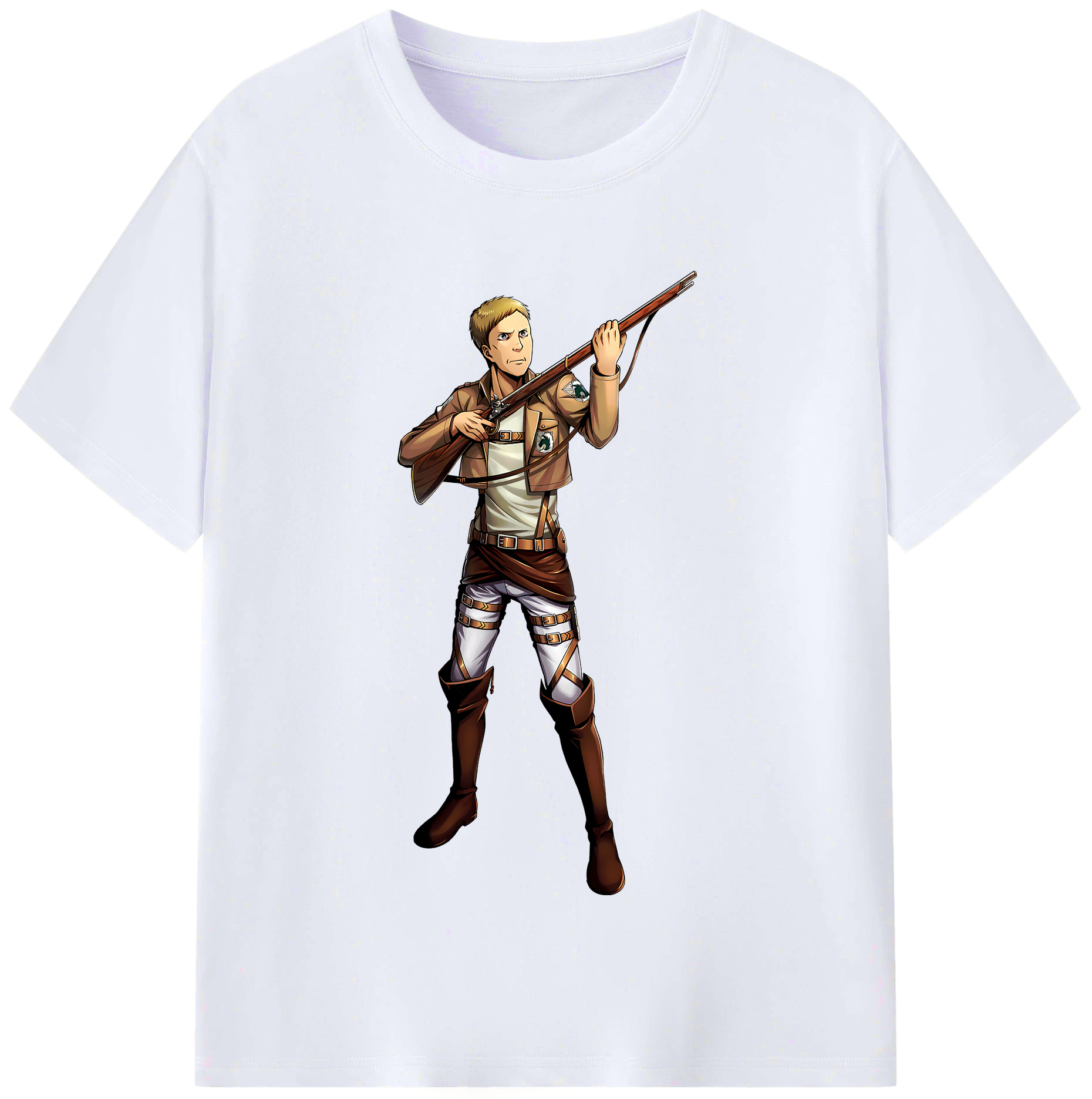 （画像用） 進撃の巨人 Attack on Titan レディースカジュアルプリントTシャツ（綿100％）
