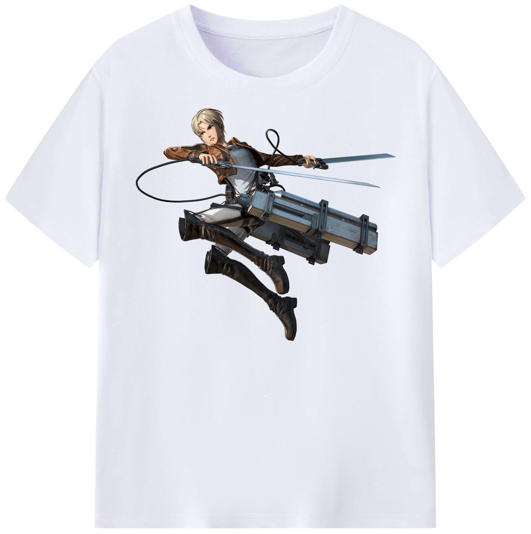 （画像用） 進撃の巨人 Attack on Titan レディースカジュアルプリントTシャツ（綿100％）