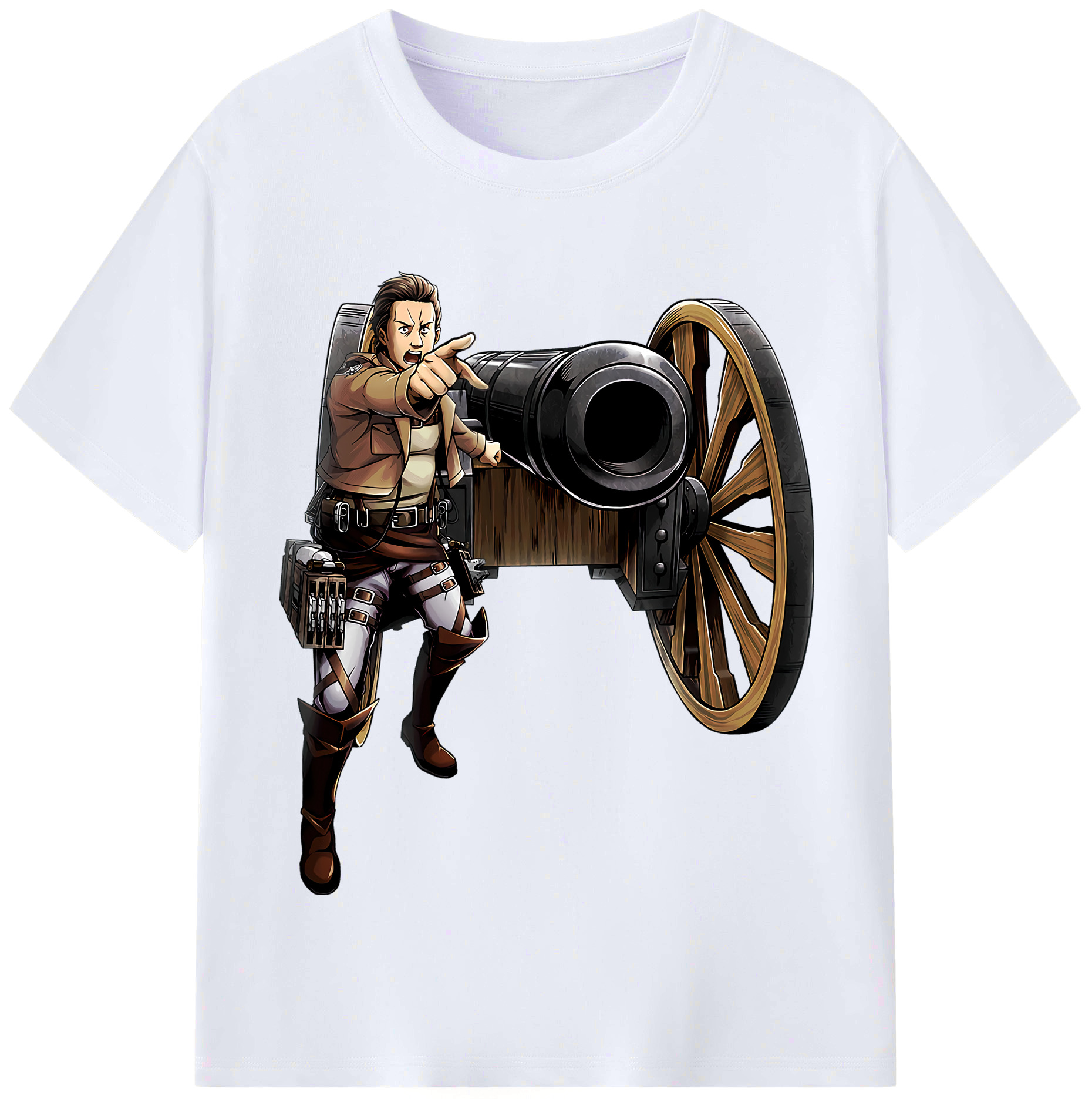 （画像用） 進撃の巨人 Attack on Titan レディースカジュアルプリントTシャツ（綿100％）