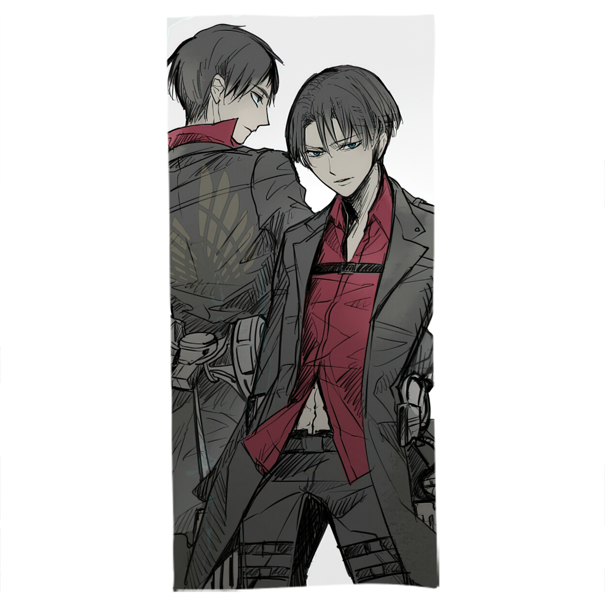 （画像用） 進撃の巨人 Attack on Titan 大判バスタオル 70×140cm 吸水速乾 柔らかい肌触り