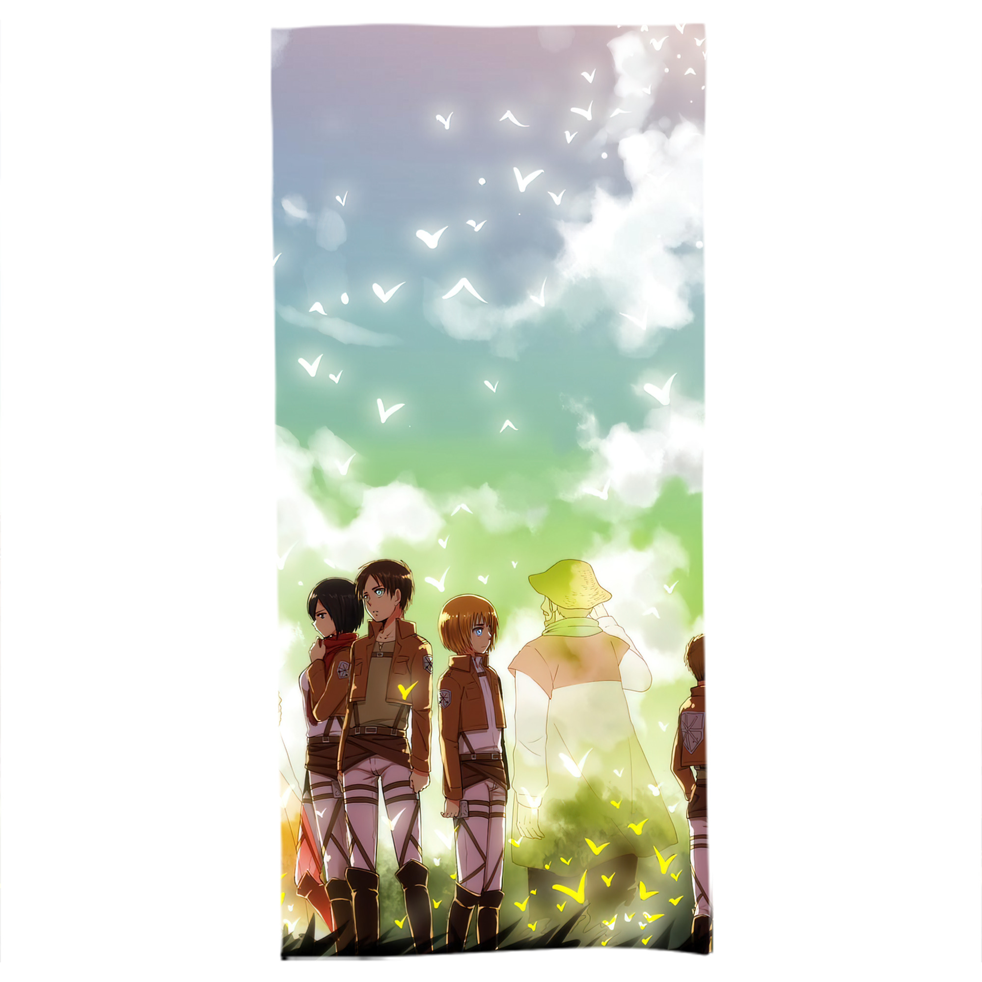 （画像用） 進撃の巨人 Attack on Titan 大判バスタオル 70×140cm 吸水速乾 柔らかい肌触り