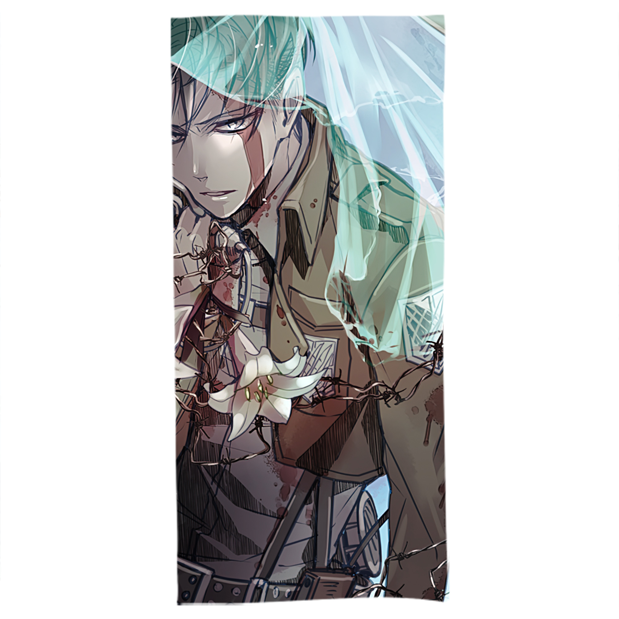 （画像用） 進撃の巨人 Attack on Titan 大判バスタオル 70×140cm 吸水速乾 柔らかい肌触り